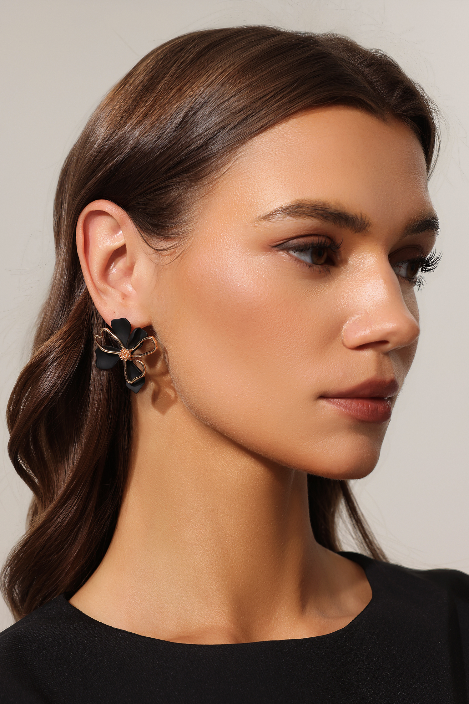 Kivi Flowers Metal Earrings