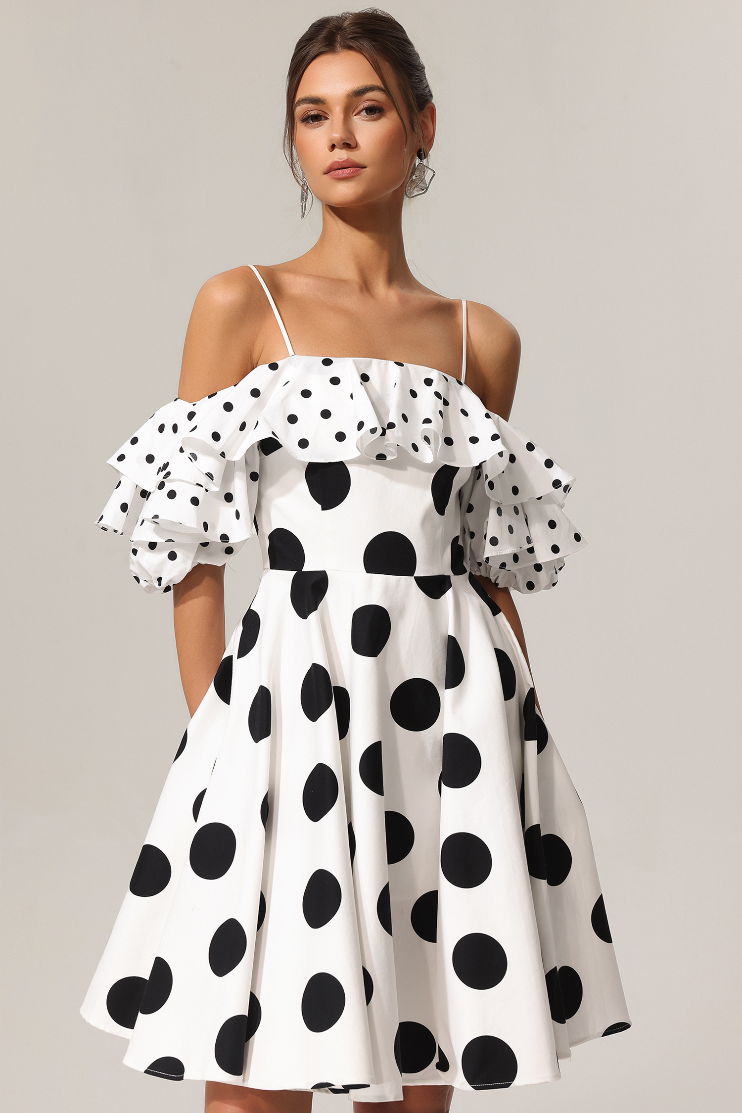 Dolcie Wave Point Flounce Mini Dress