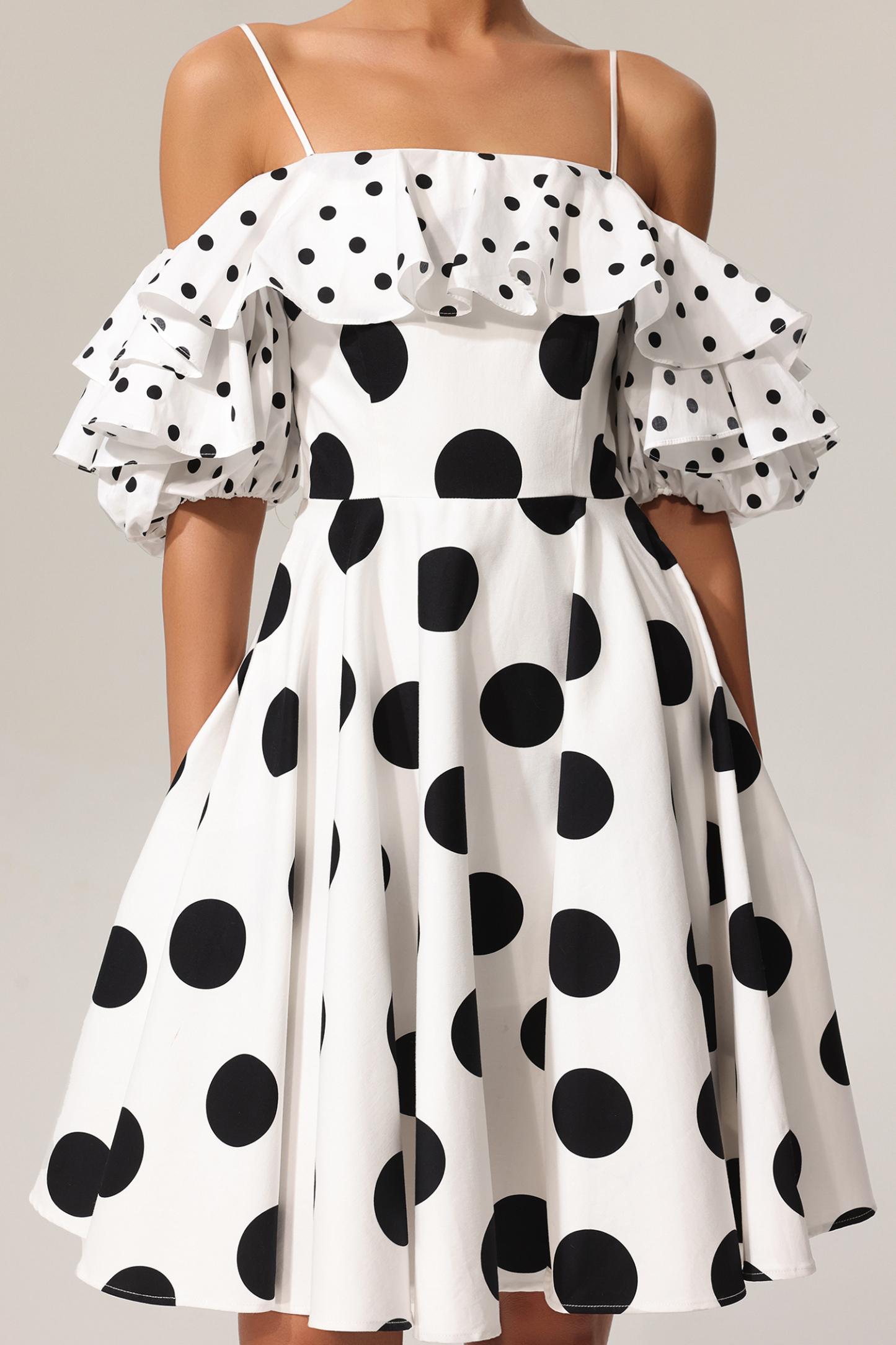 Dolcie Wave Point Flounce Mini Dress