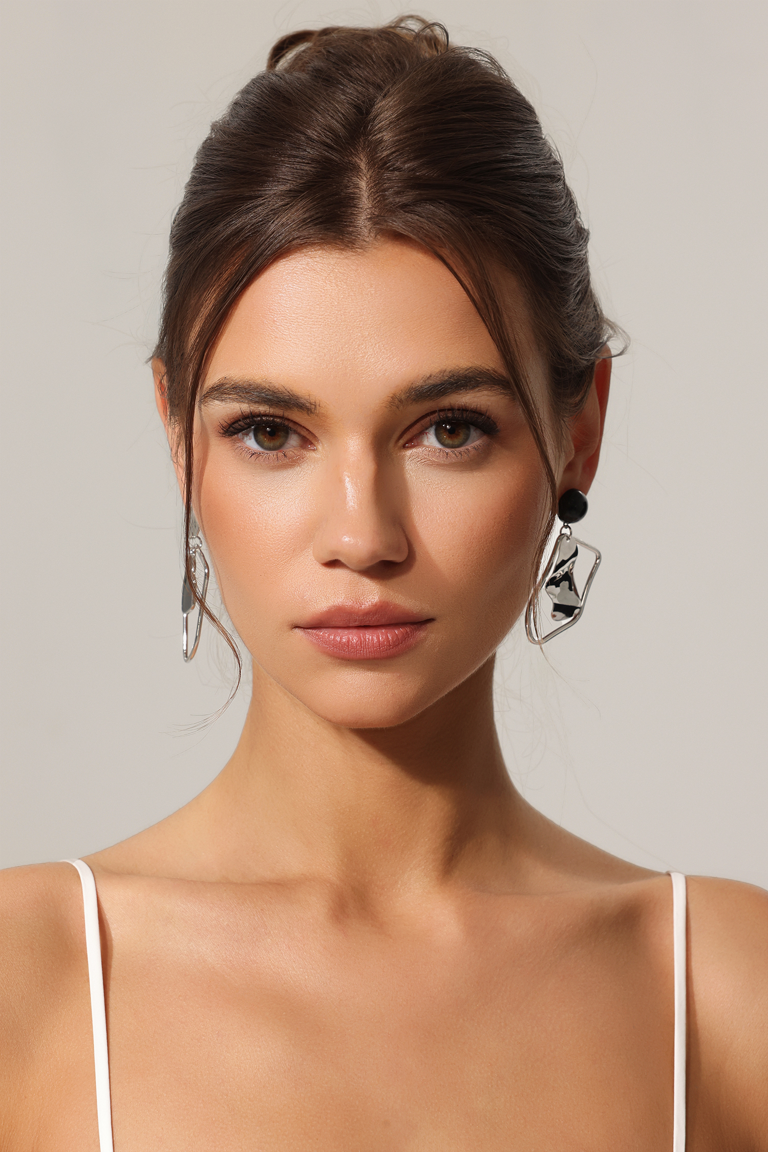 Zandy Alien Metal Irregularity Earrings