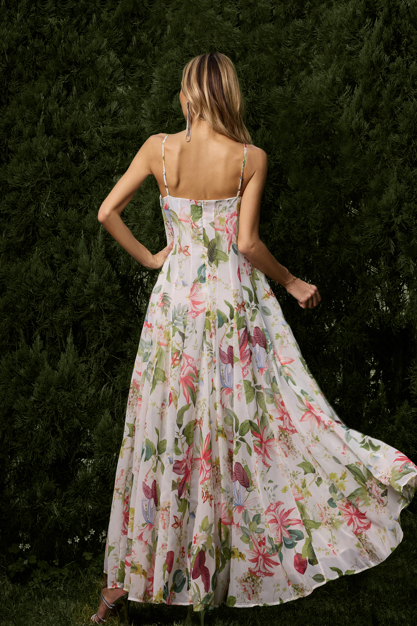 Zoey Sleeveless Printing Maxi Dress