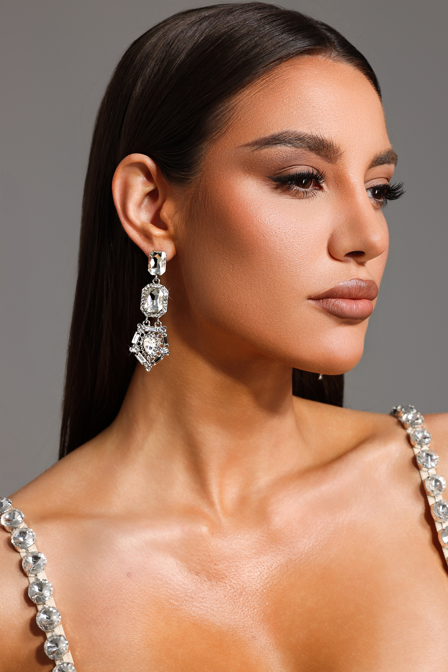 Lyla Diamond Square Maxi Earrings
