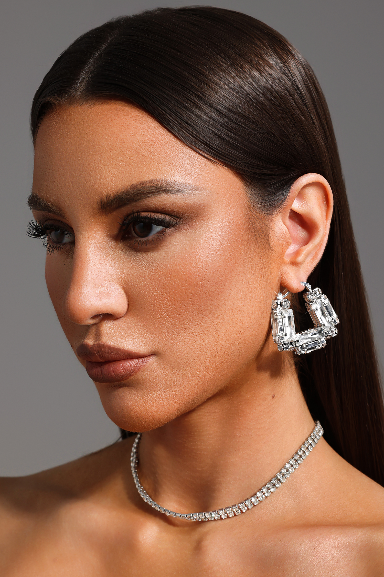 Yako Diamond Square Earrings