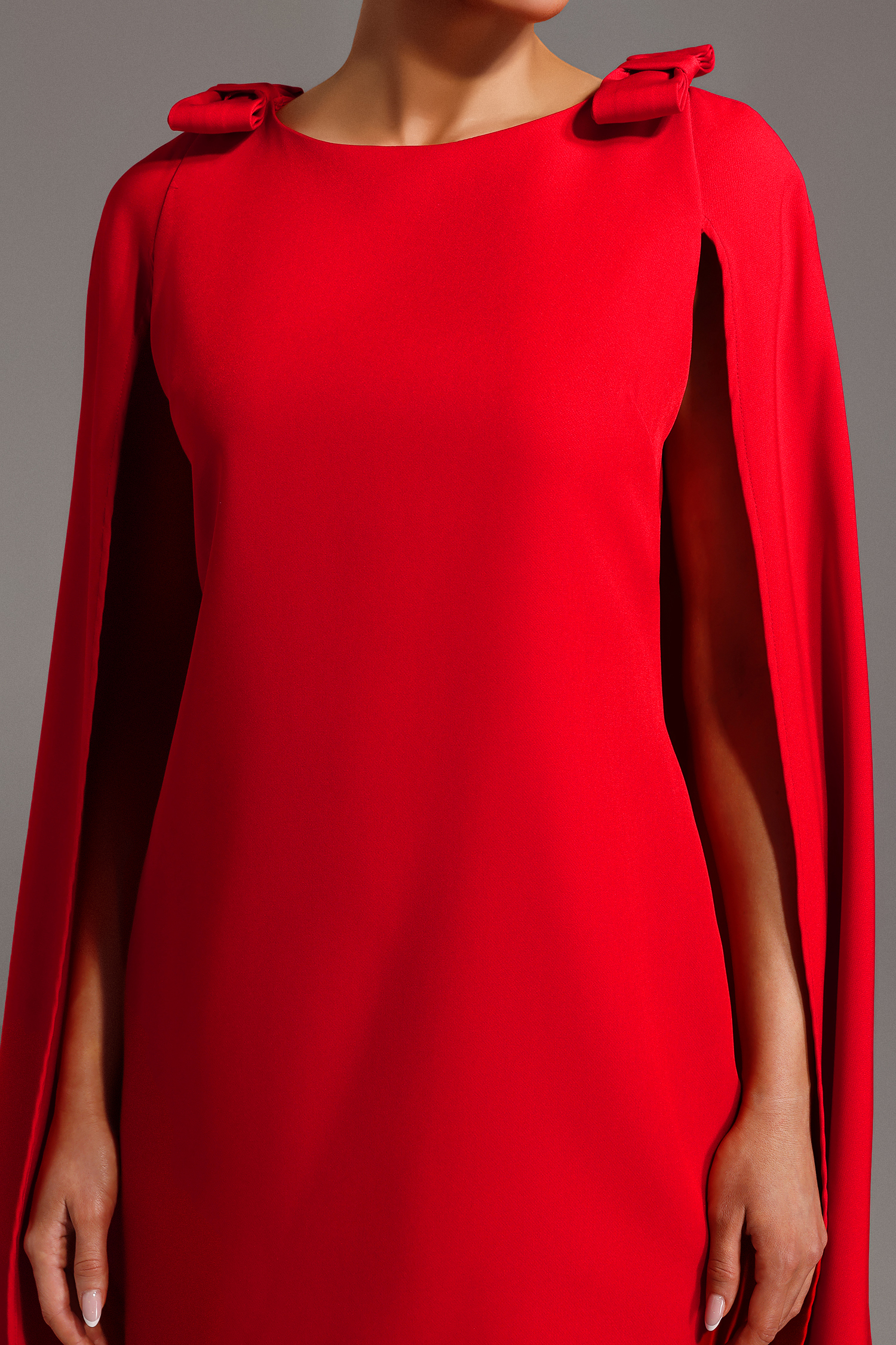 Ierra Shawl Bow Mini Dress