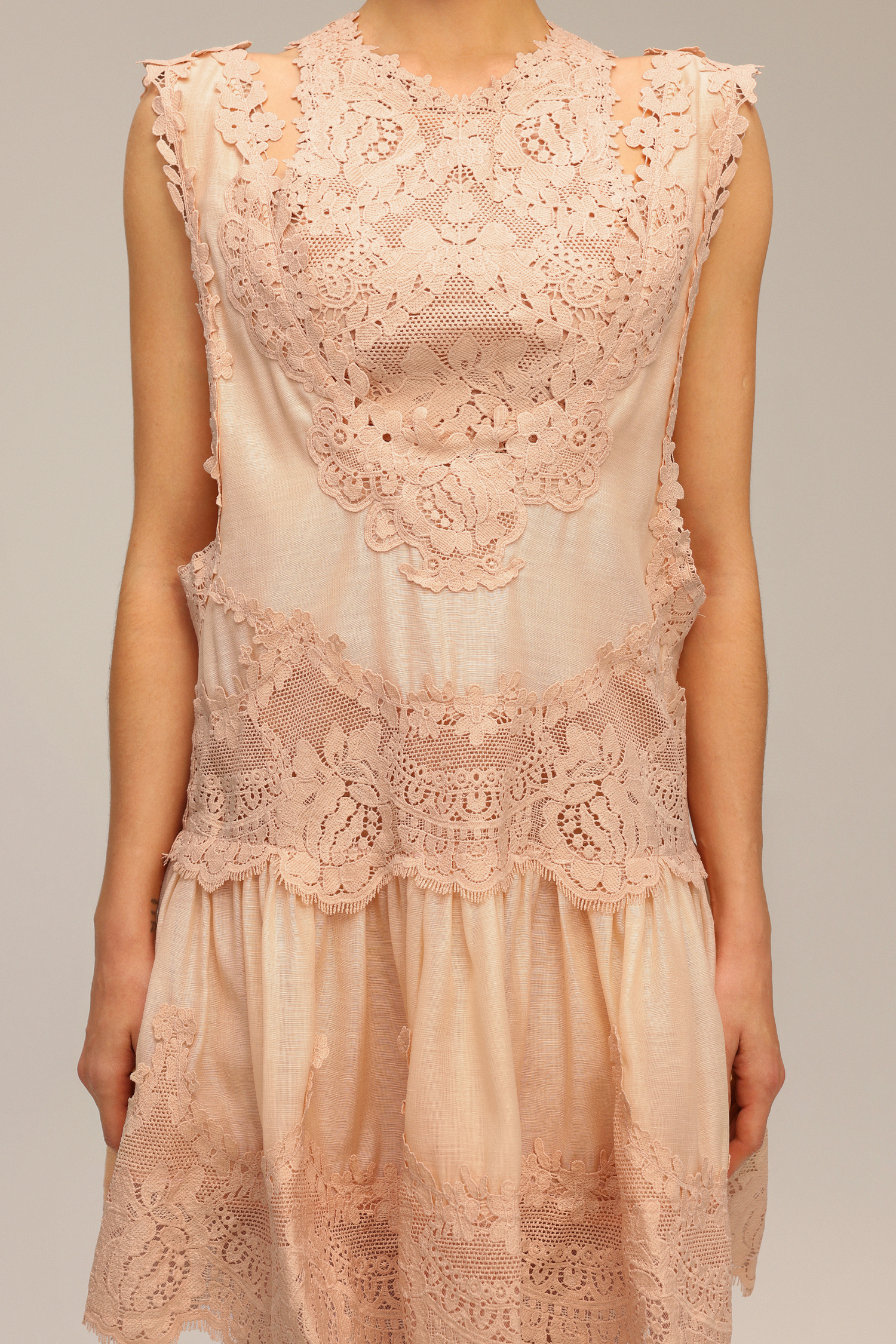 Labiny Flowers Lace Hollow Out Two-Piece Set