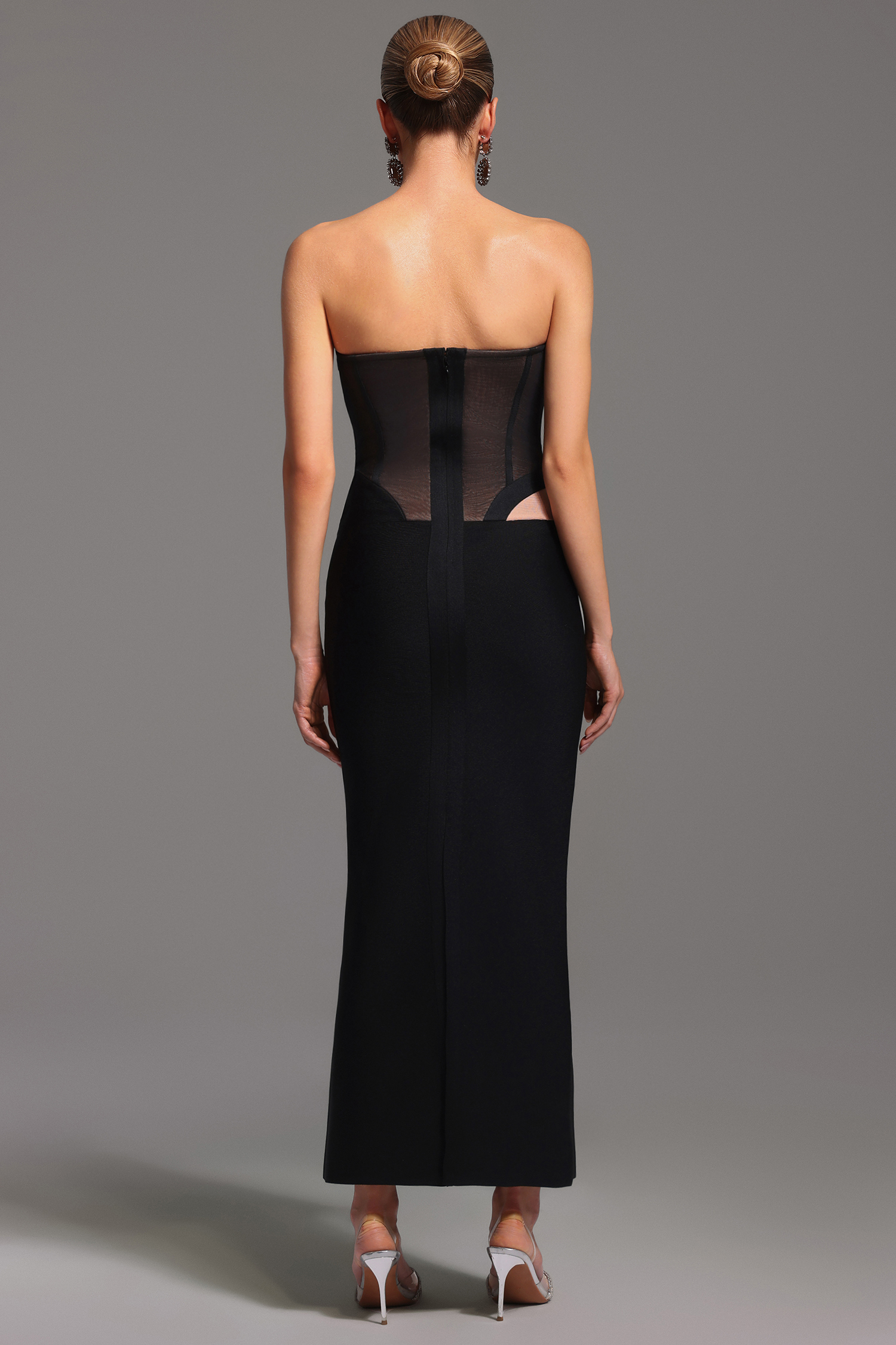 Soraya Sleeveless Hollow Out Bandage Maxi Dress