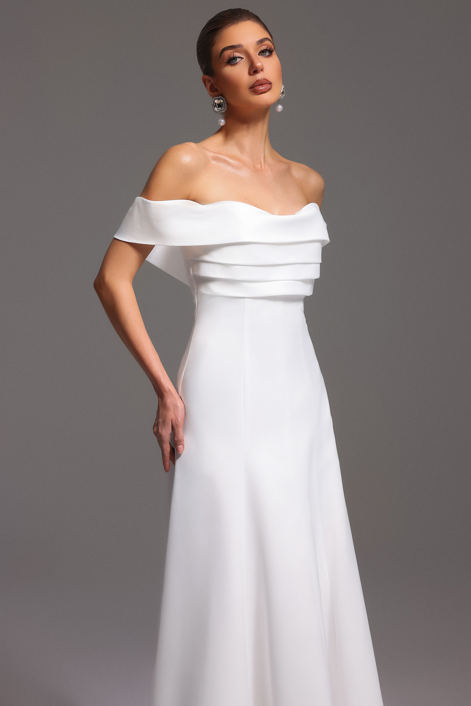 Lotta Off-The-Shoulder Sleeveless Maxi Dress