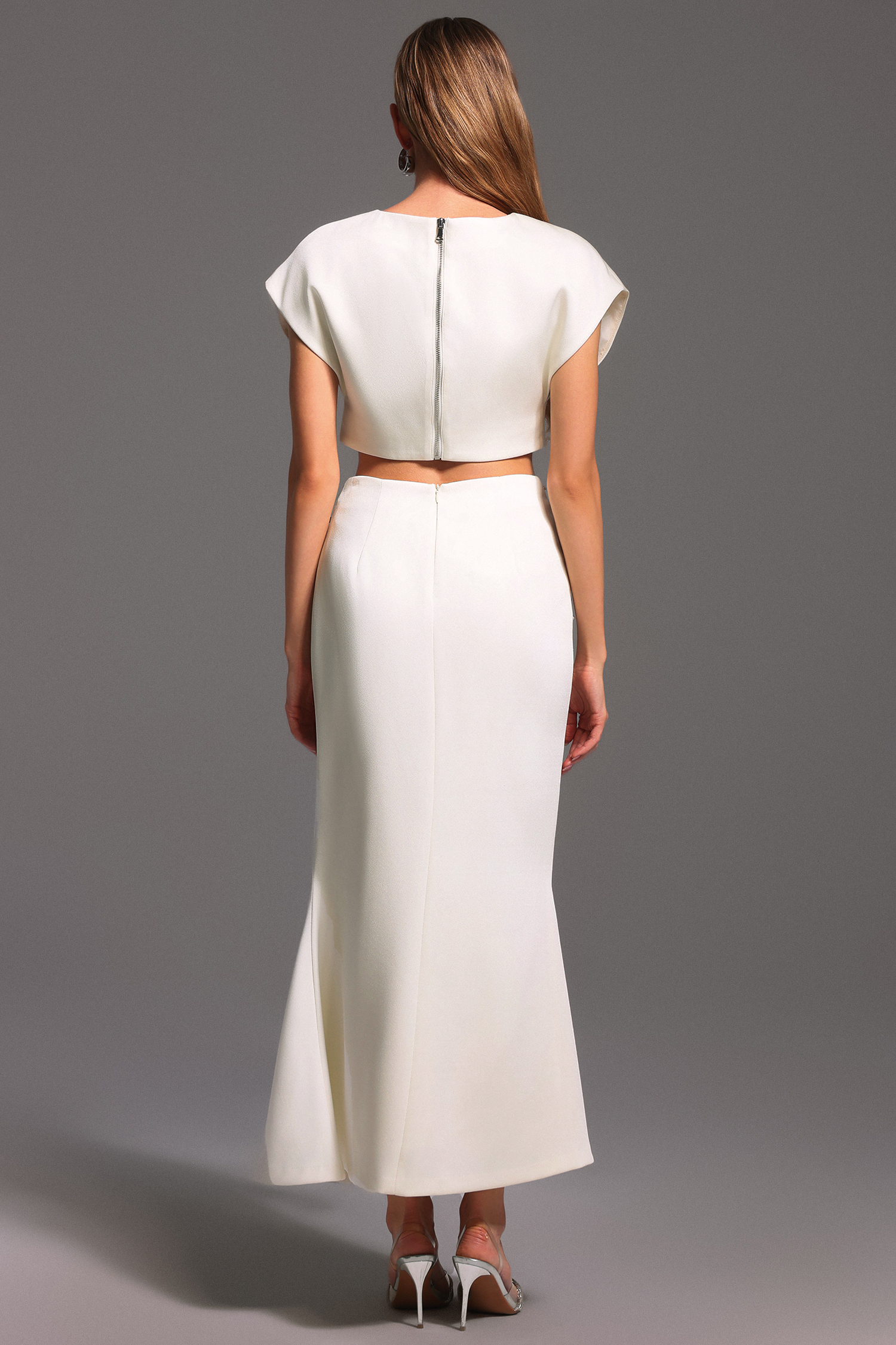 Eren Sleeveless Diamond Fishtail Maxi Two-Piece Set