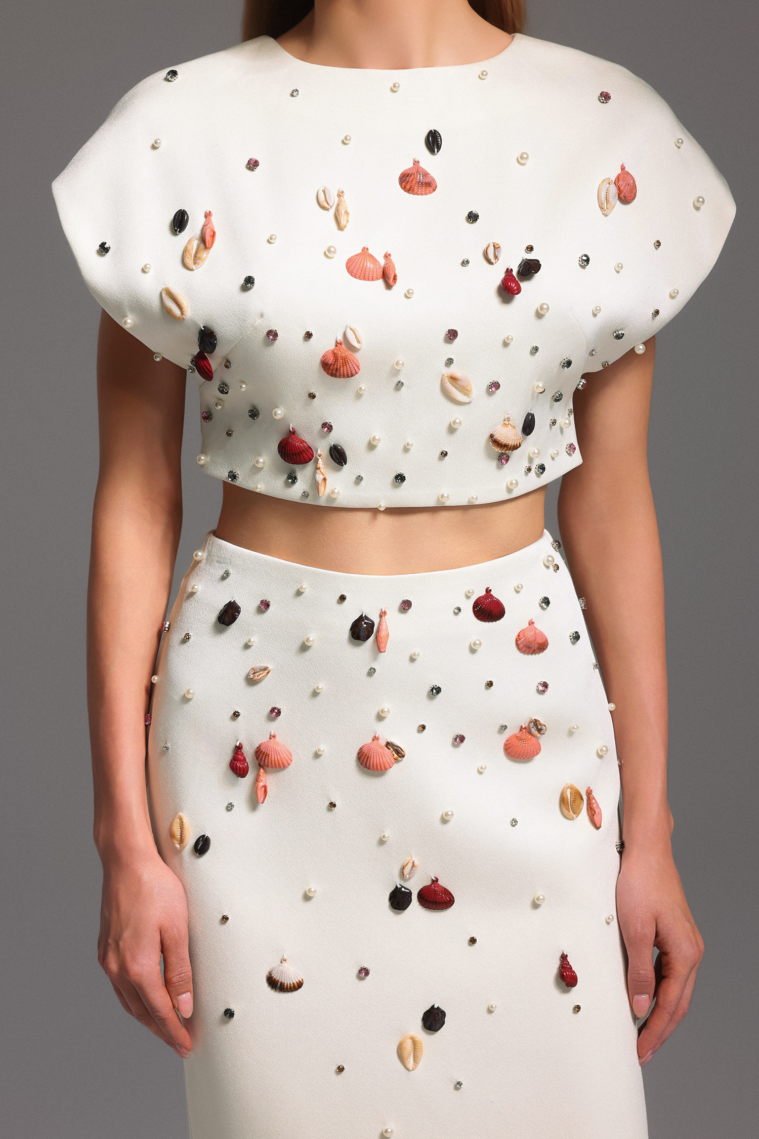 Eren Sleeveless Diamond Fishtail Maxi Two-Piece Set