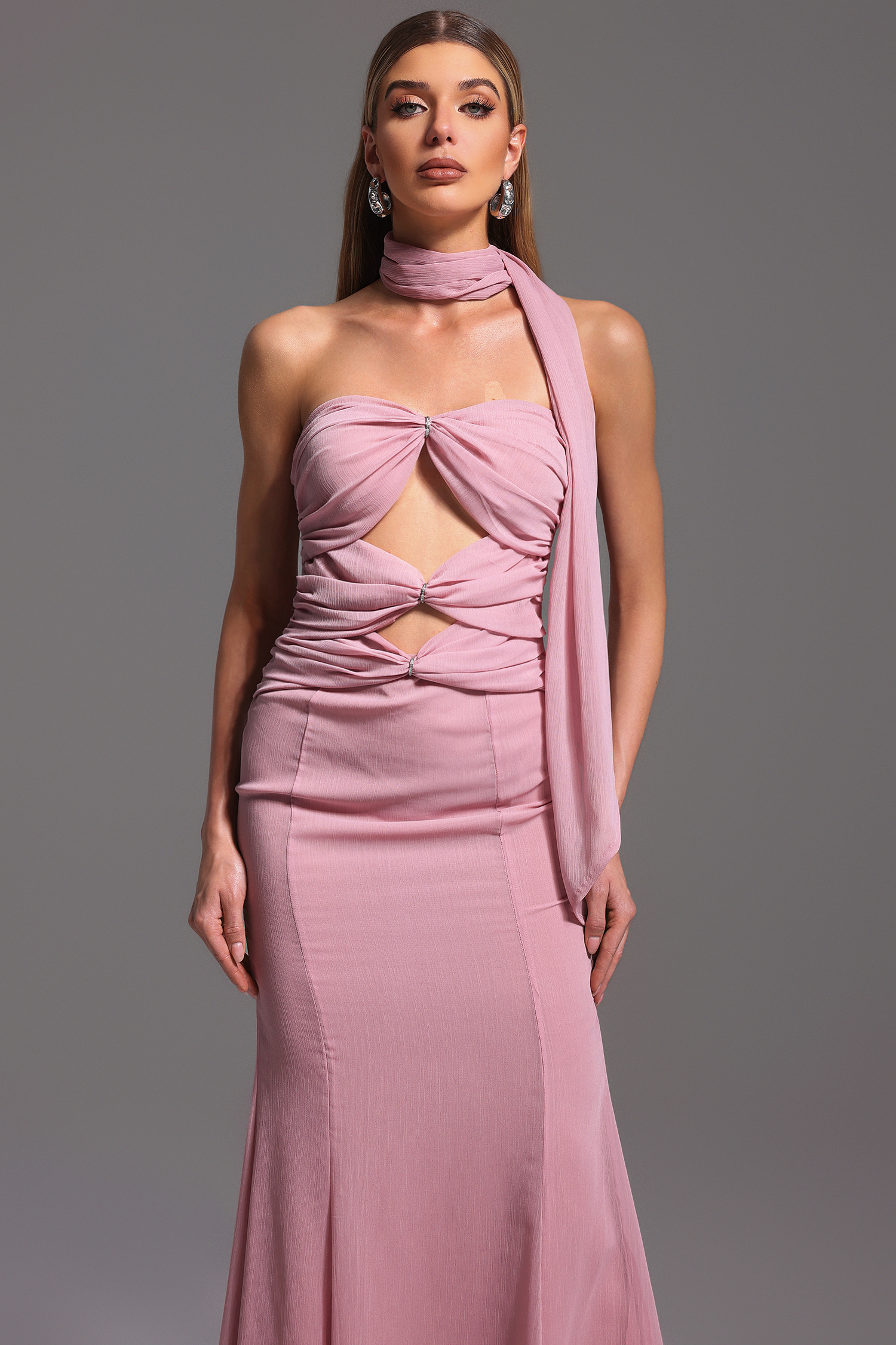 Kadence Sleeveless Hollow Out Maxi Dress