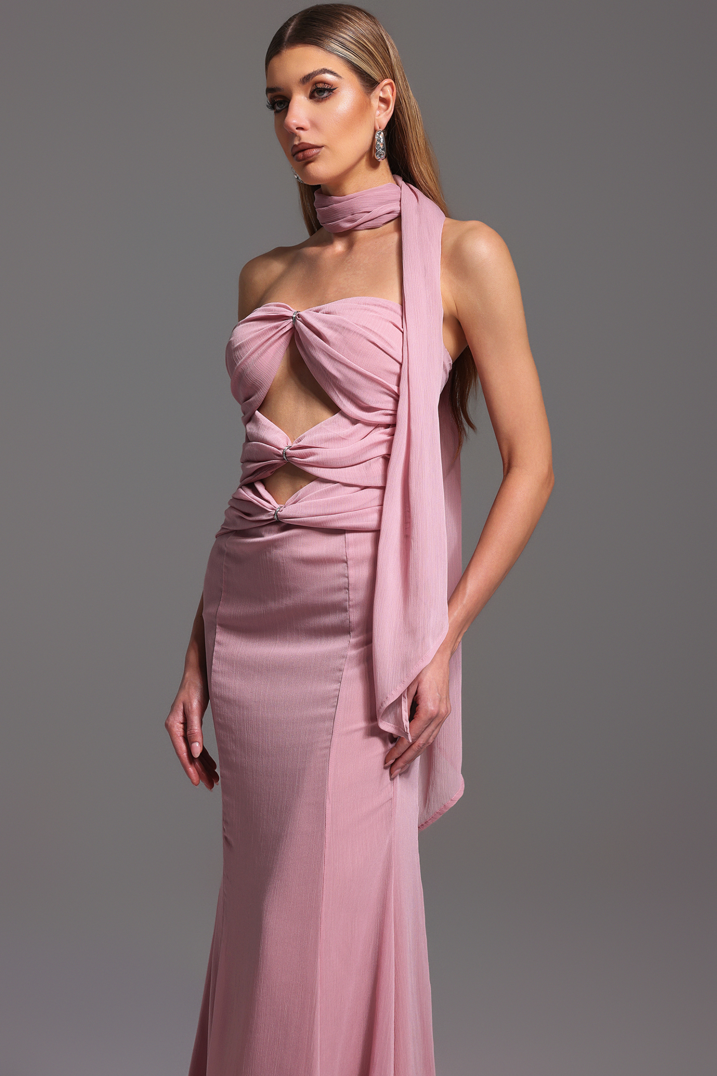Kadence Sleeveless Hollow Out Maxi Dress