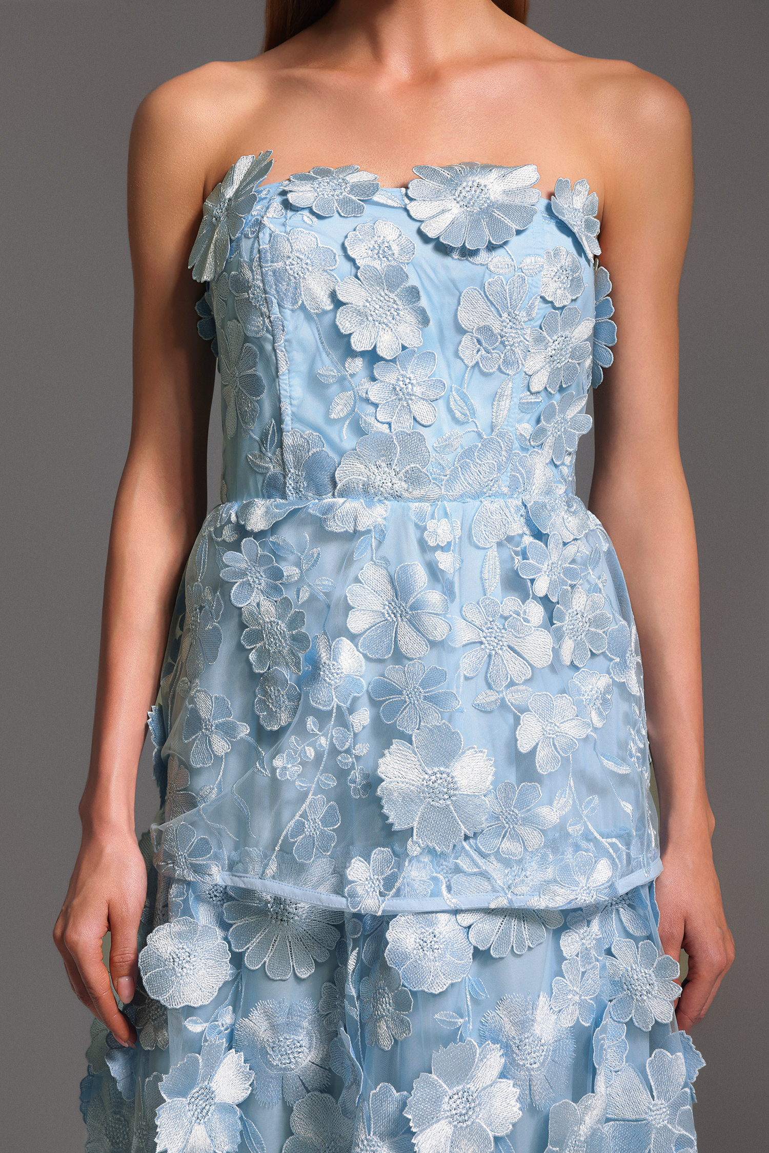 Keeli Off-The-Shoulder Flowers Maxi Dress