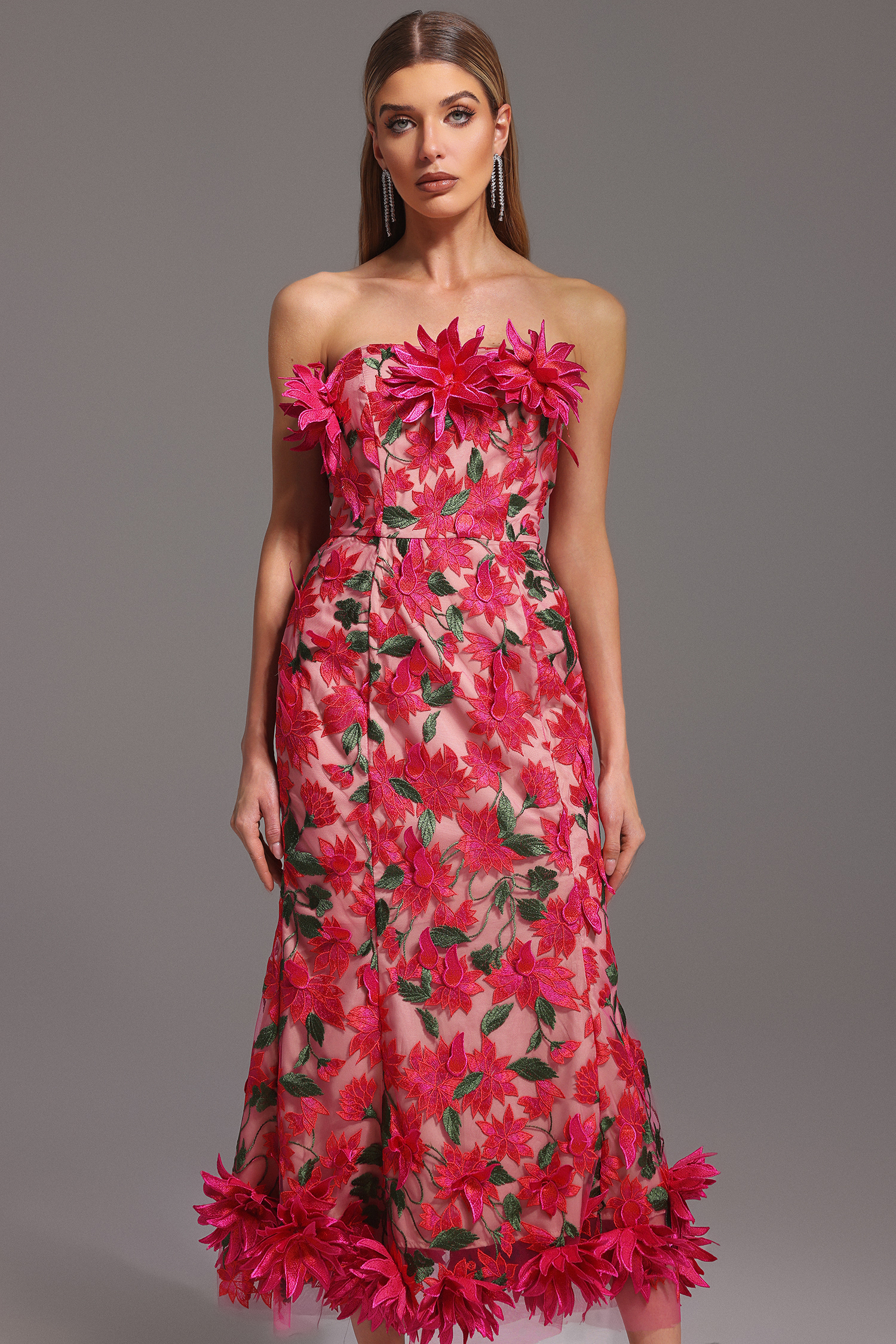 Weirdo Sleeveless Flowers Maxi Dress