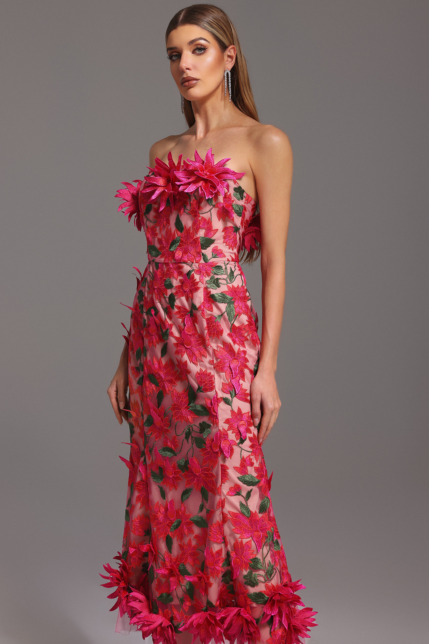 Weirdo Sleeveless Flowers Maxi Dress