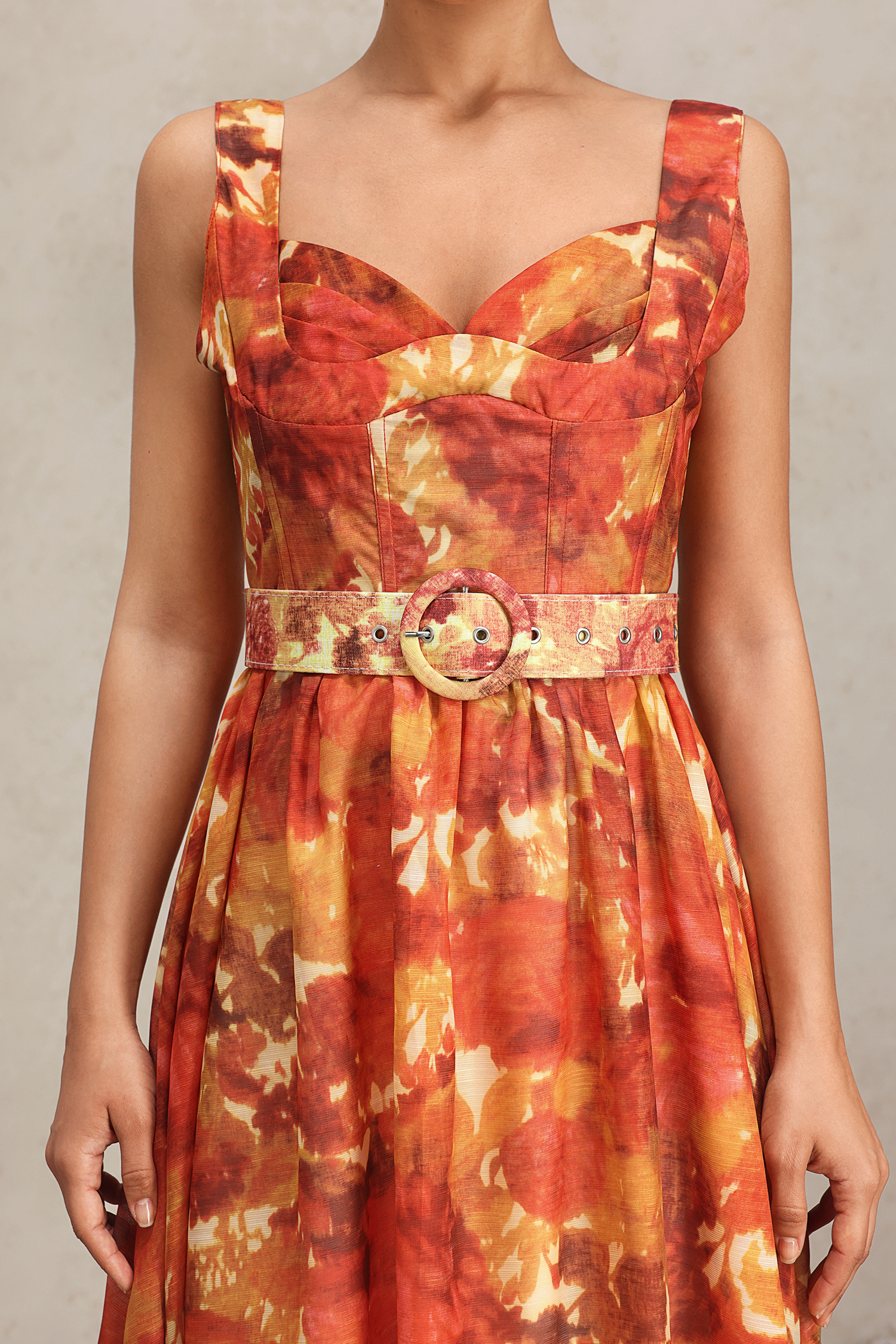 Momo Halter Floral Printed Midi Dress – Bellabarnett Momo Halter Floral Printed Midi Dress – Bellabarnett
