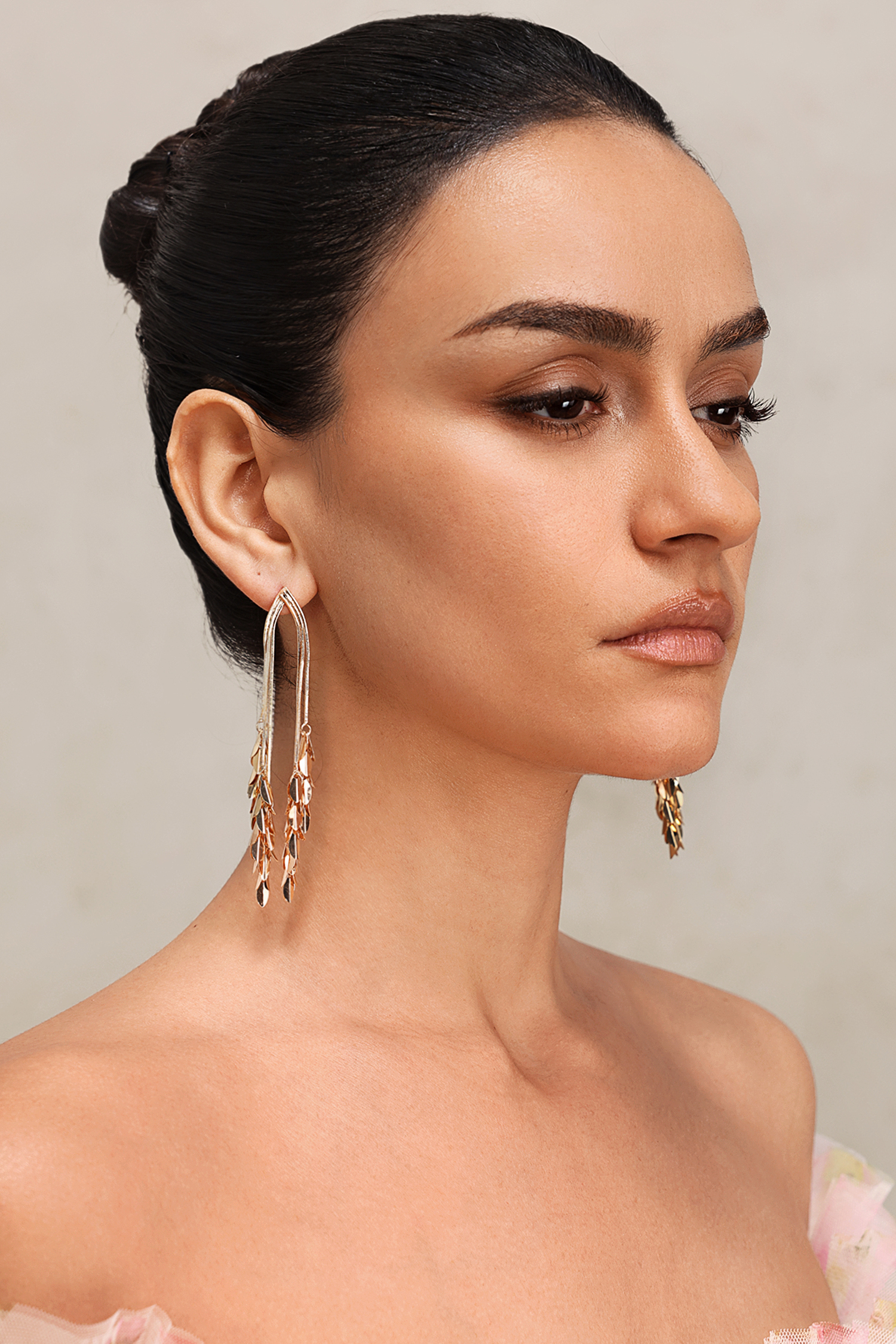 Valema Tassels Leaves Earrings