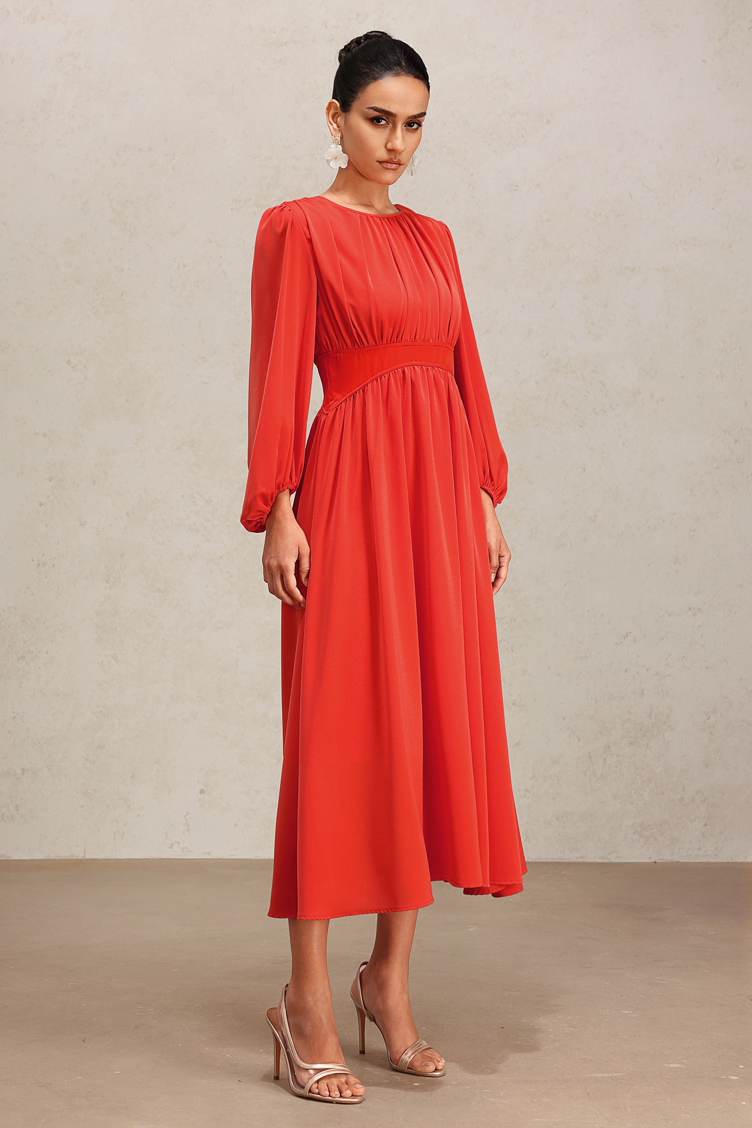 Fifer Long Sleeve Maxi Dress