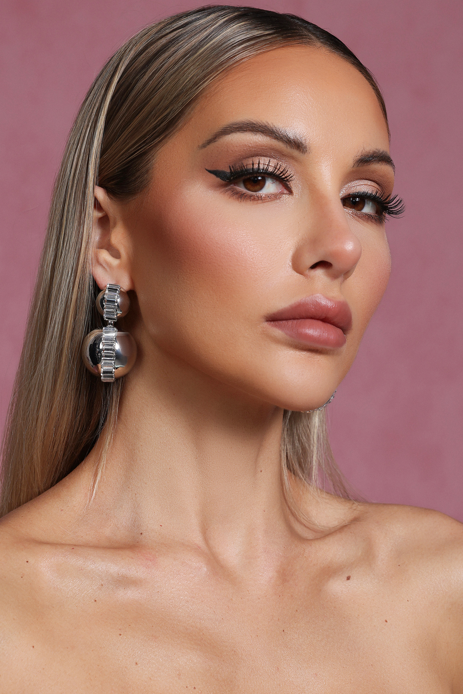 Vla Double Ball  Earrings