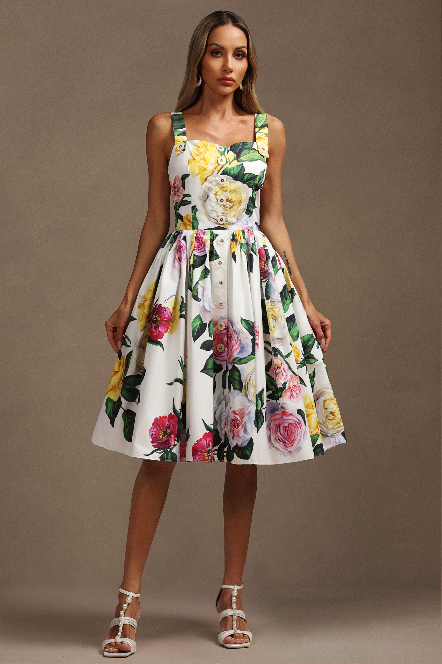 Kandiss Halter Floral Printed Mini Dress