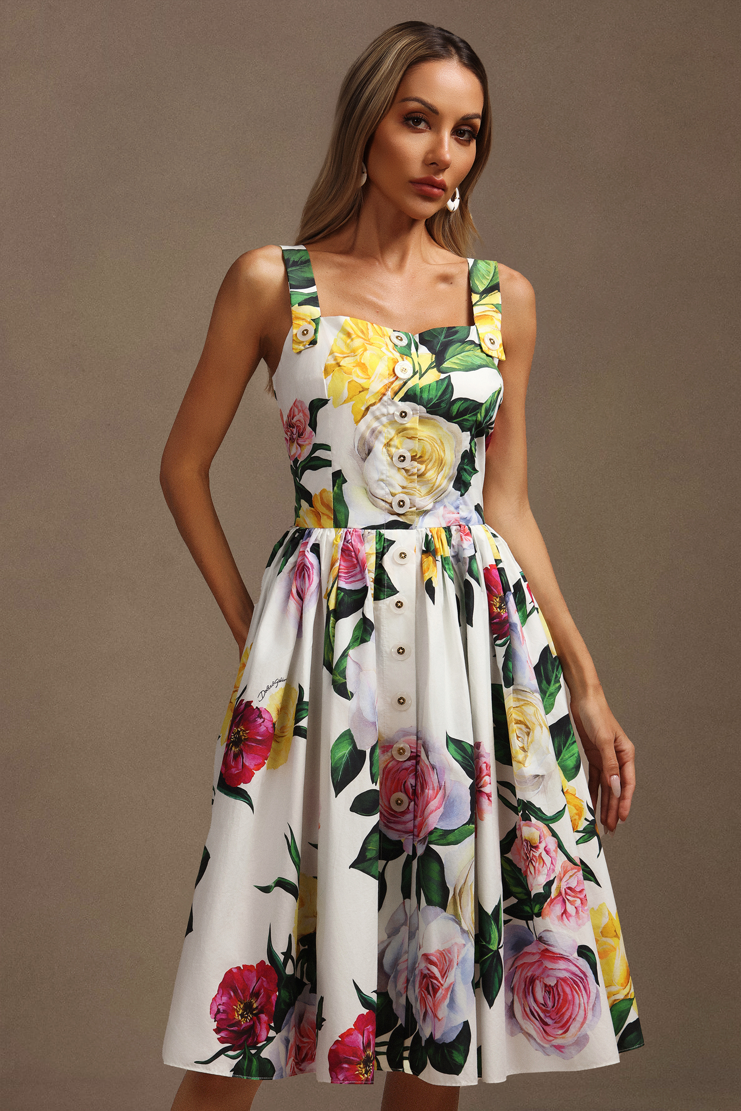 Kandiss Halter Floral Printed Mini Dress