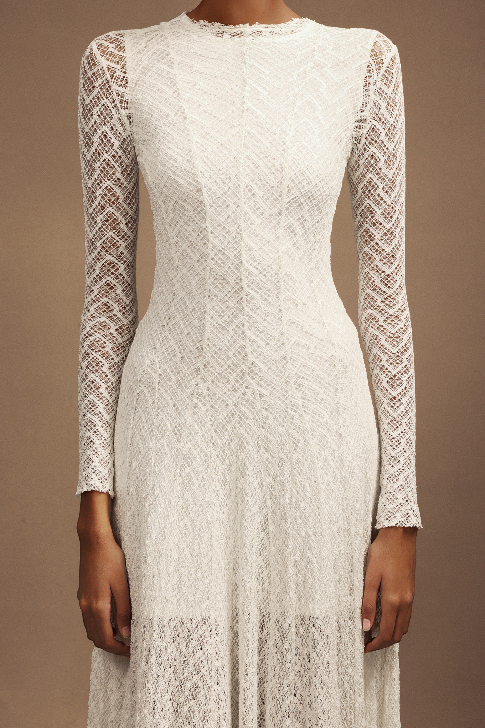 Pascale Round Neck Long Sleeves Maxi Dress