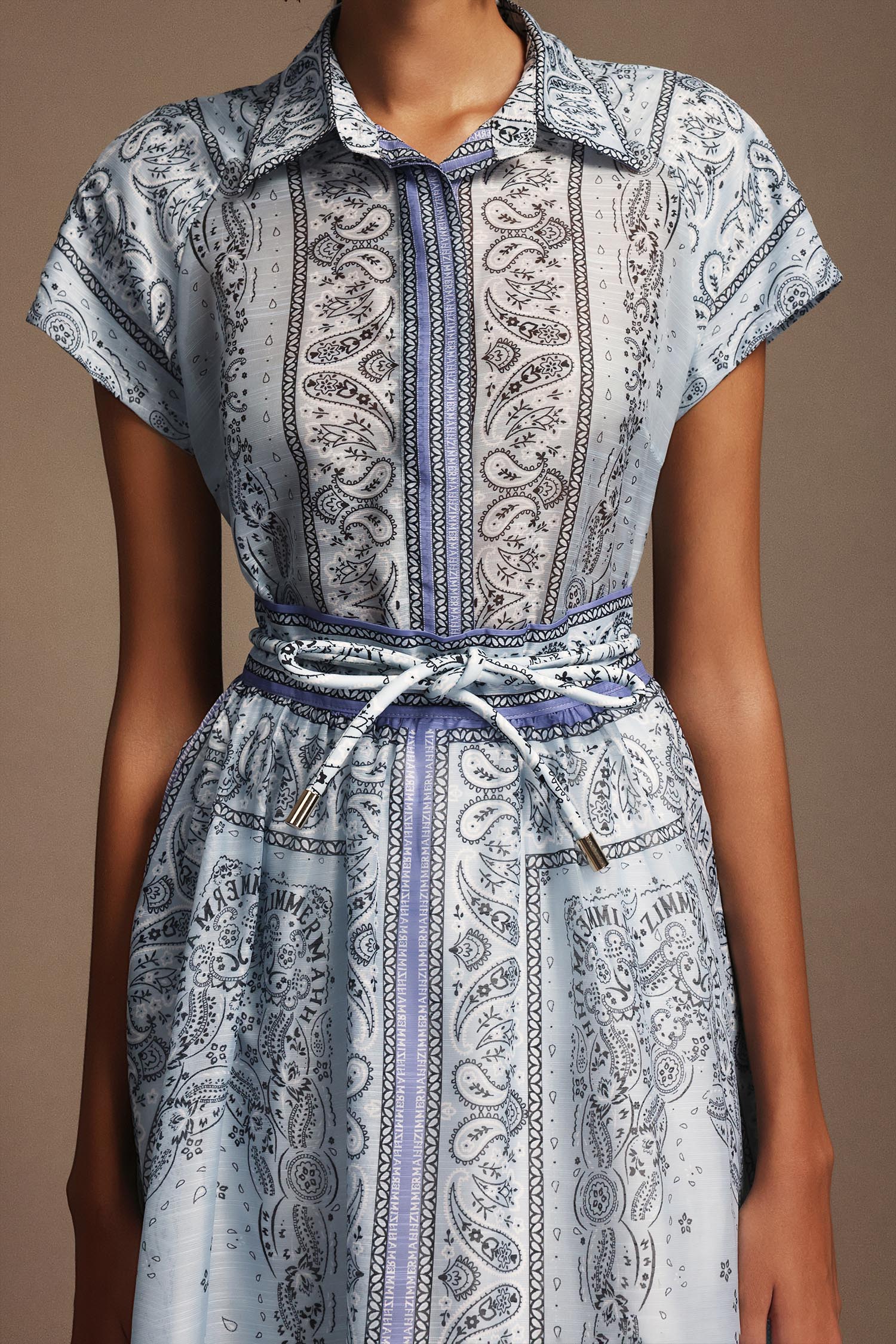 Jacey Sleeveless Short Sleeves Floral Printed Midi Dress