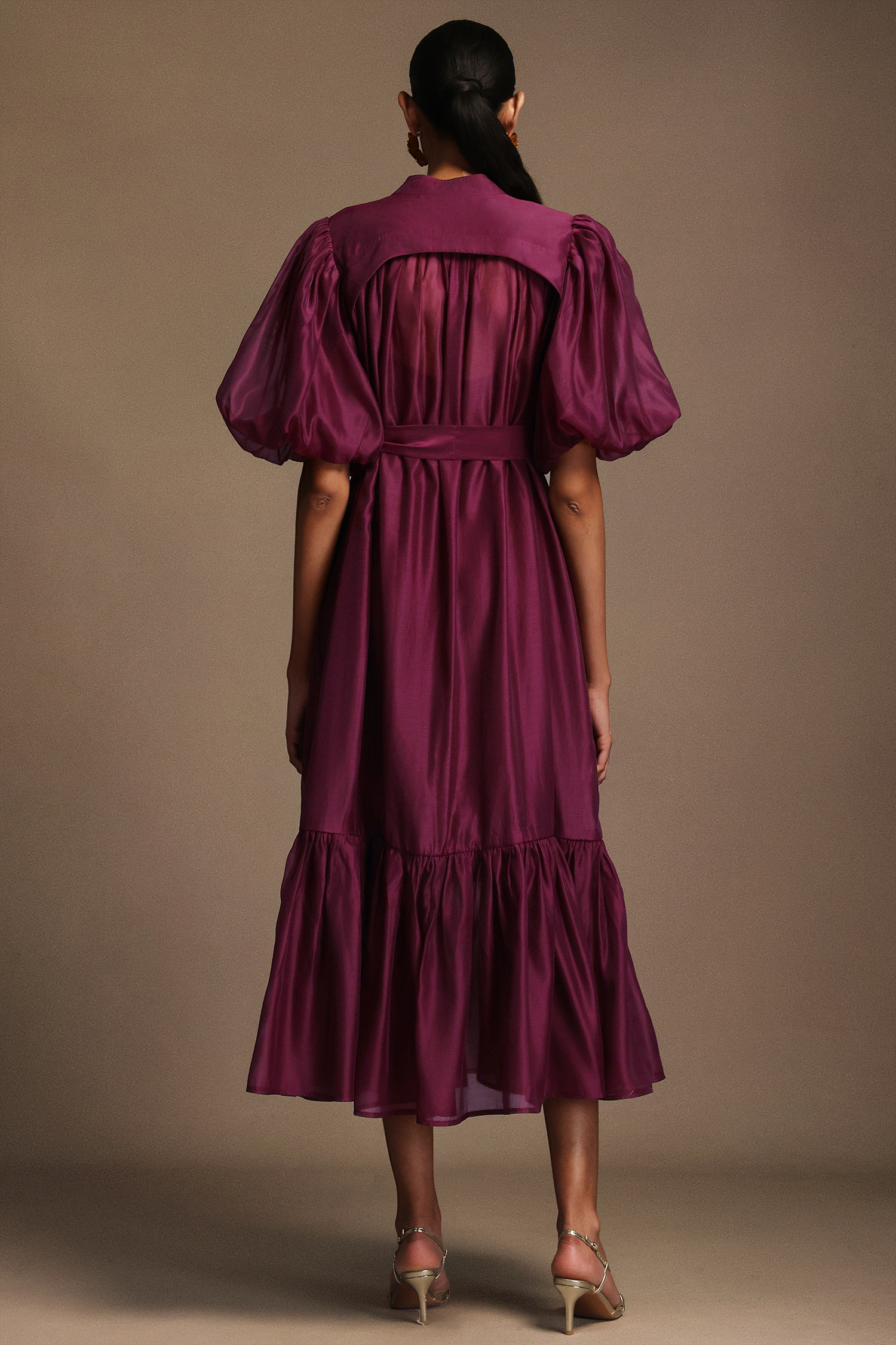 Dlasa Short Sleeves Round Neck Maxi Dress