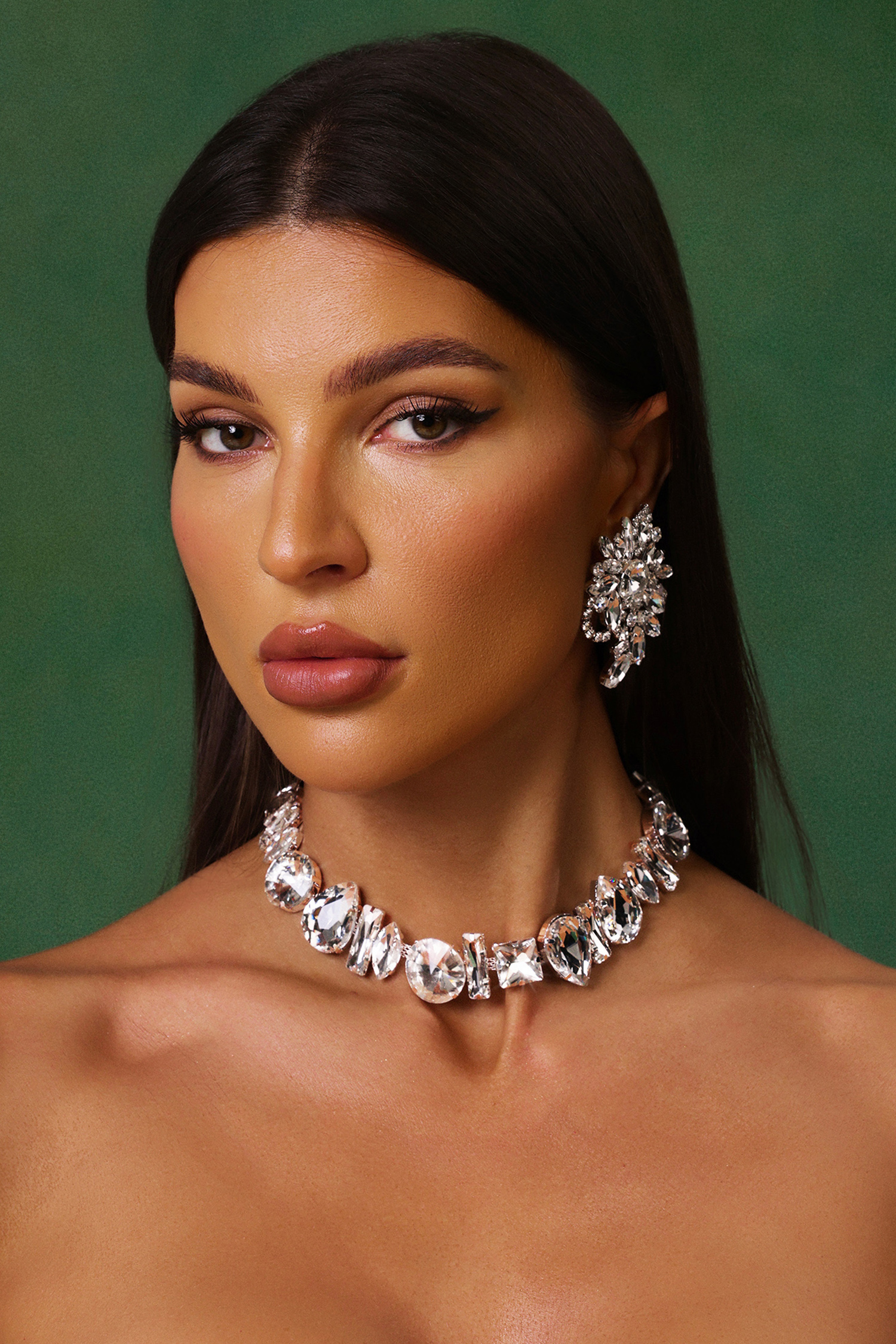Dora Diamond Irregular Necklace
