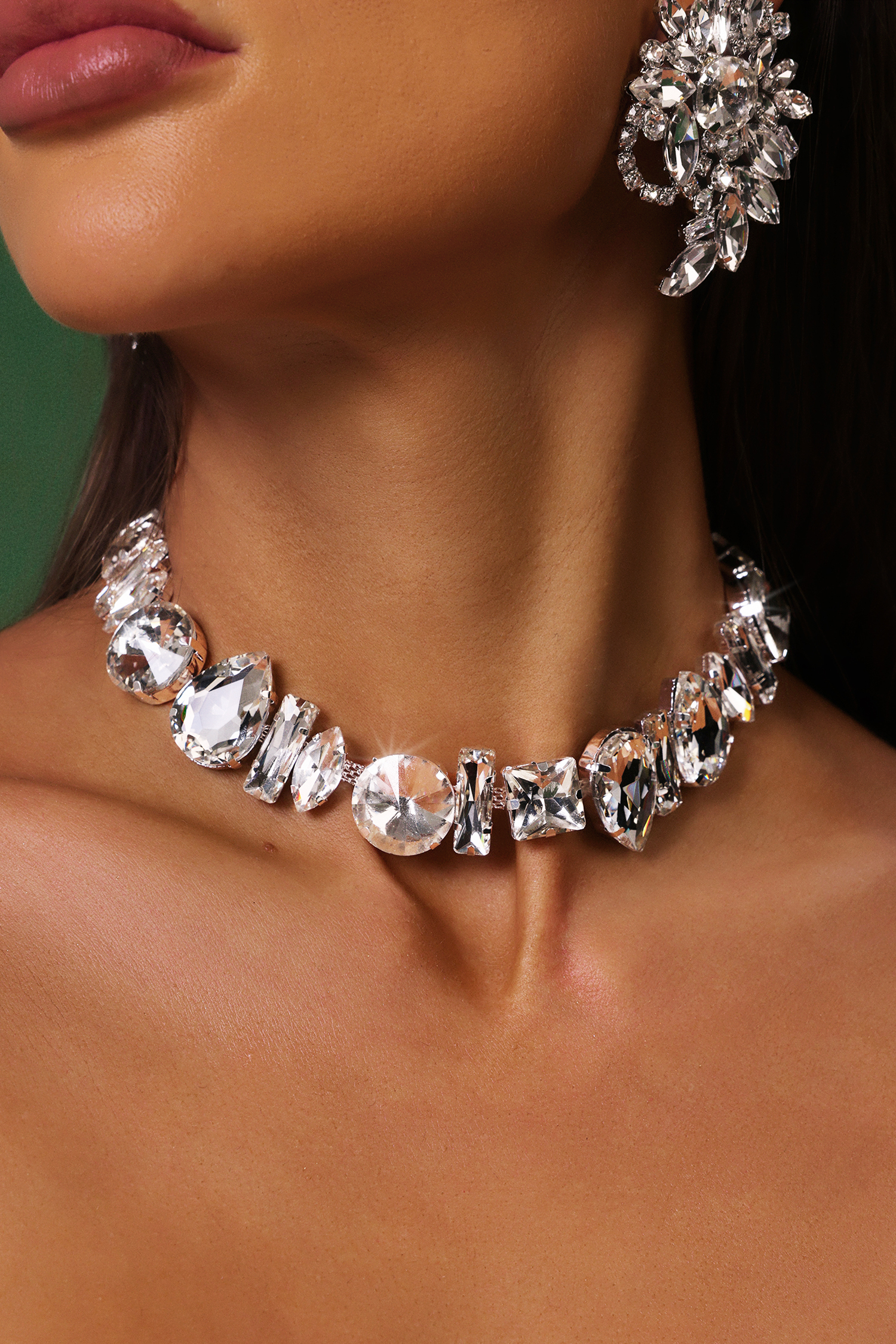 Dora Diamond Irregular Necklace