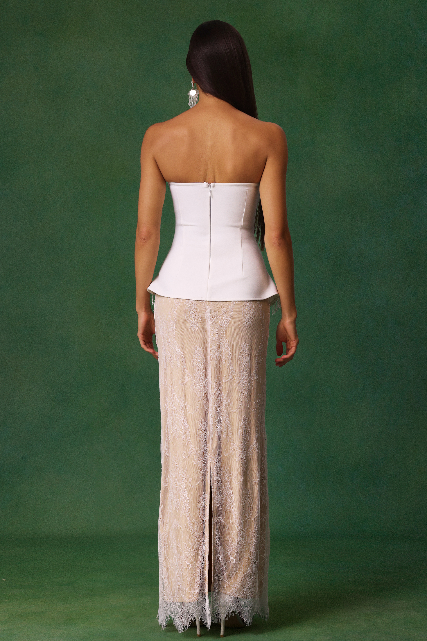 Hacaki Sleeveless Tassels Embroidery Bandage Maxi Dress
