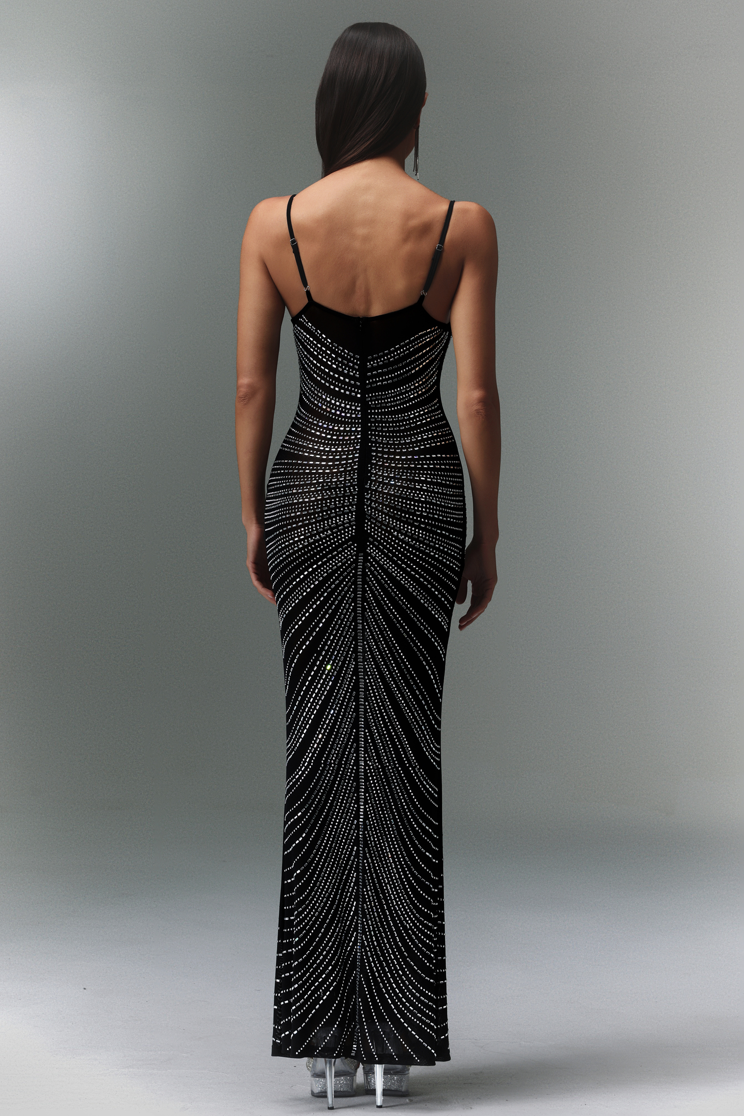 Paza Sleeveless Diamond Maxi Dress