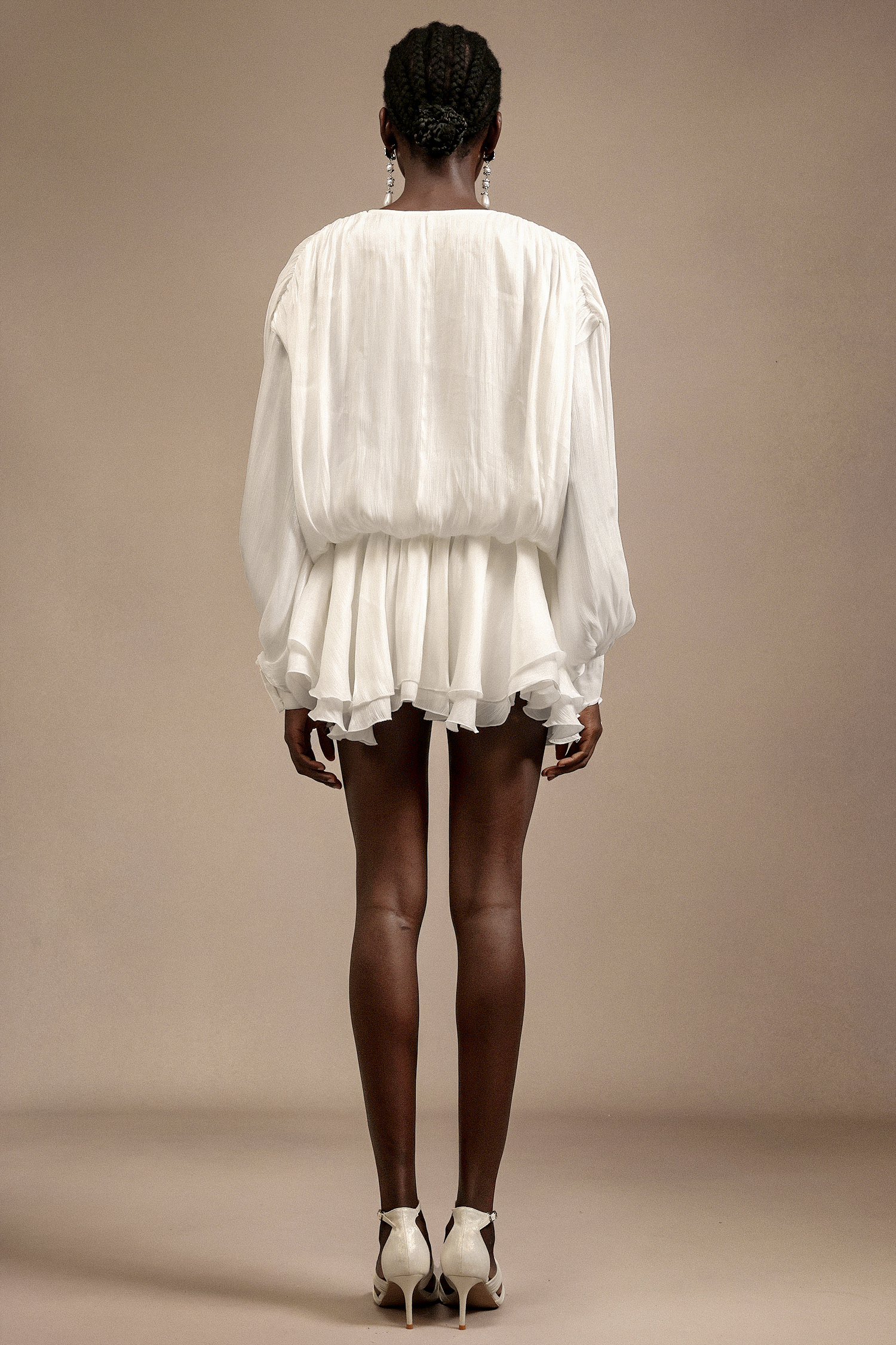 Maris Long Sleeves Bowkno Mini Dress