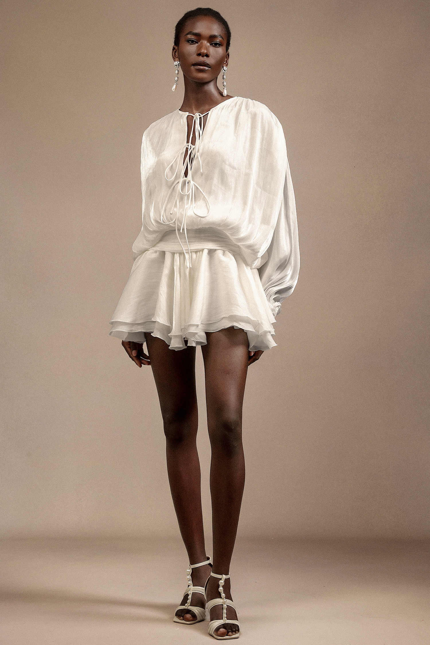 Maris Long Sleeves Bowkno Mini Dress