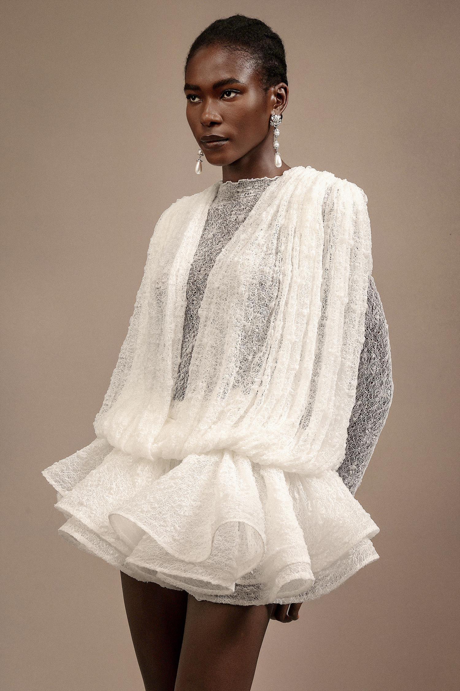 Flava Long Sleeves Mini Dress Two-Piece Set