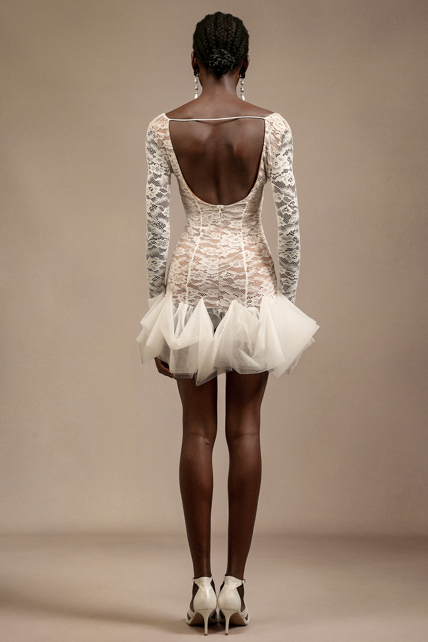 Eweny V-Neck Long Sleeves Mini Dress