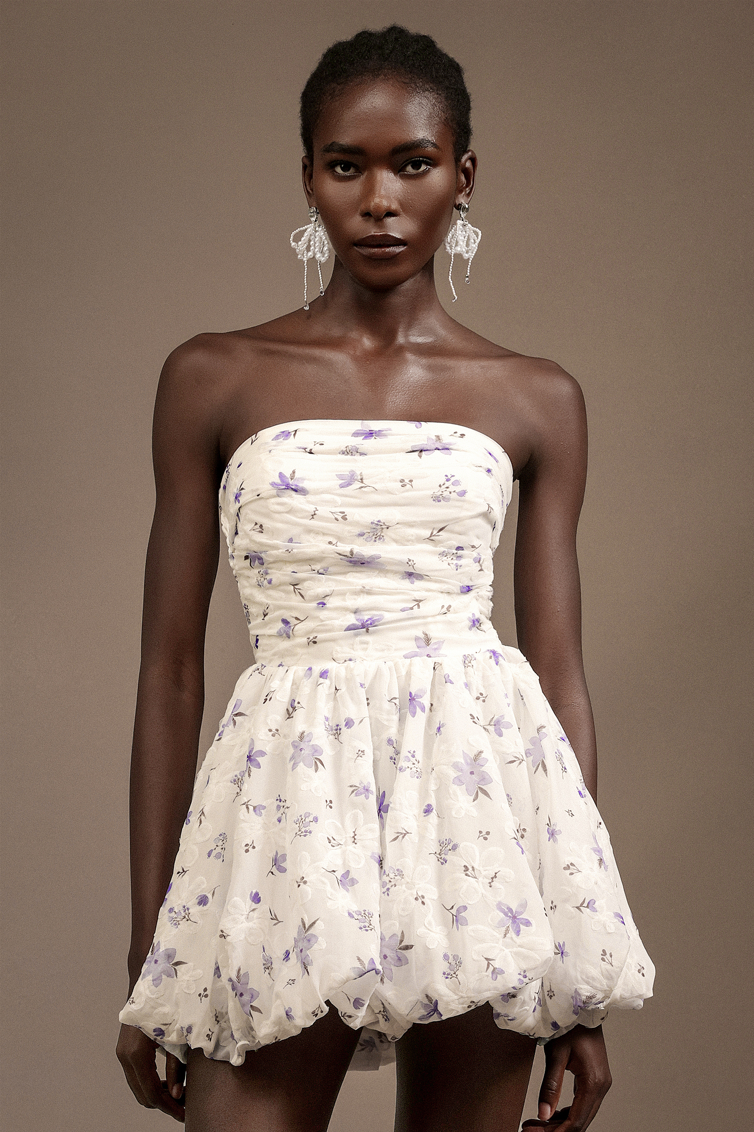 Marne Sleeveless Floral Printed Mini Dress