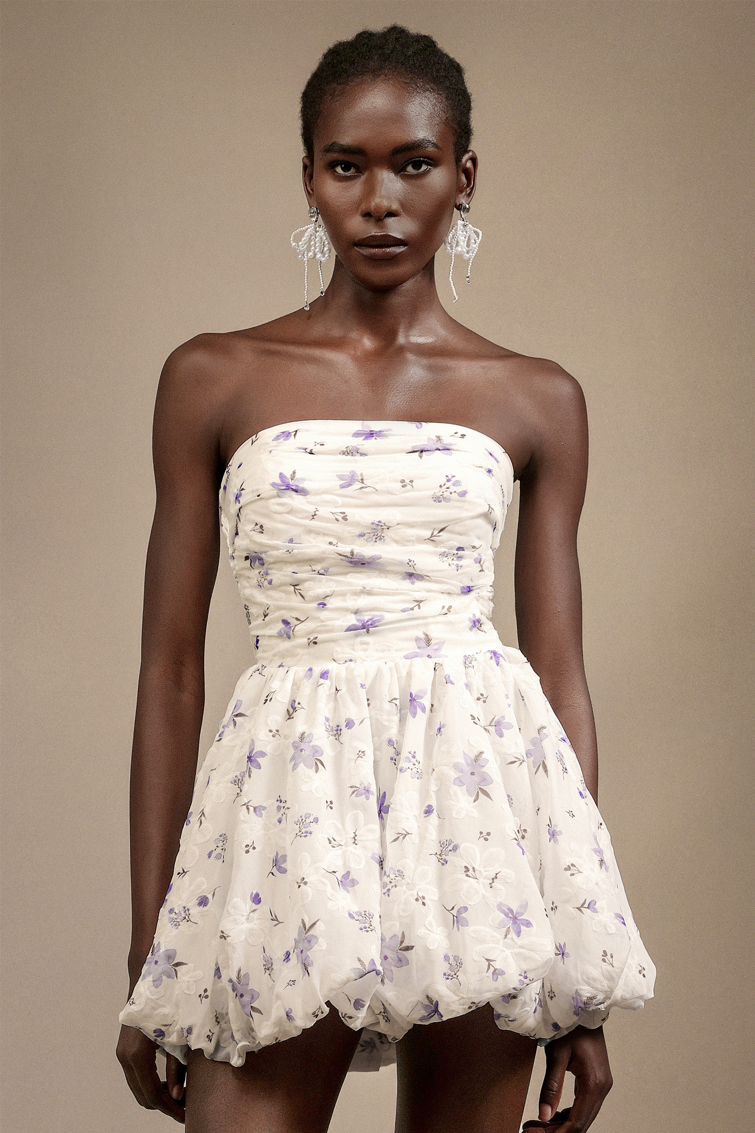 Marne Sleeveless Floral Printed Mini Dress