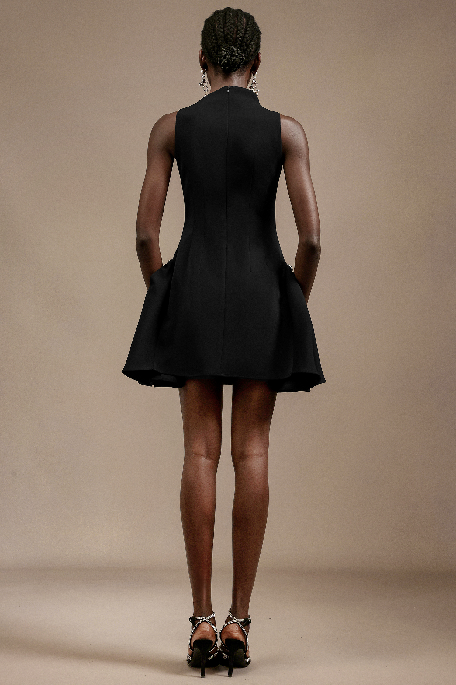 Saloha Asymmetric Sleeveless Mini Dress
