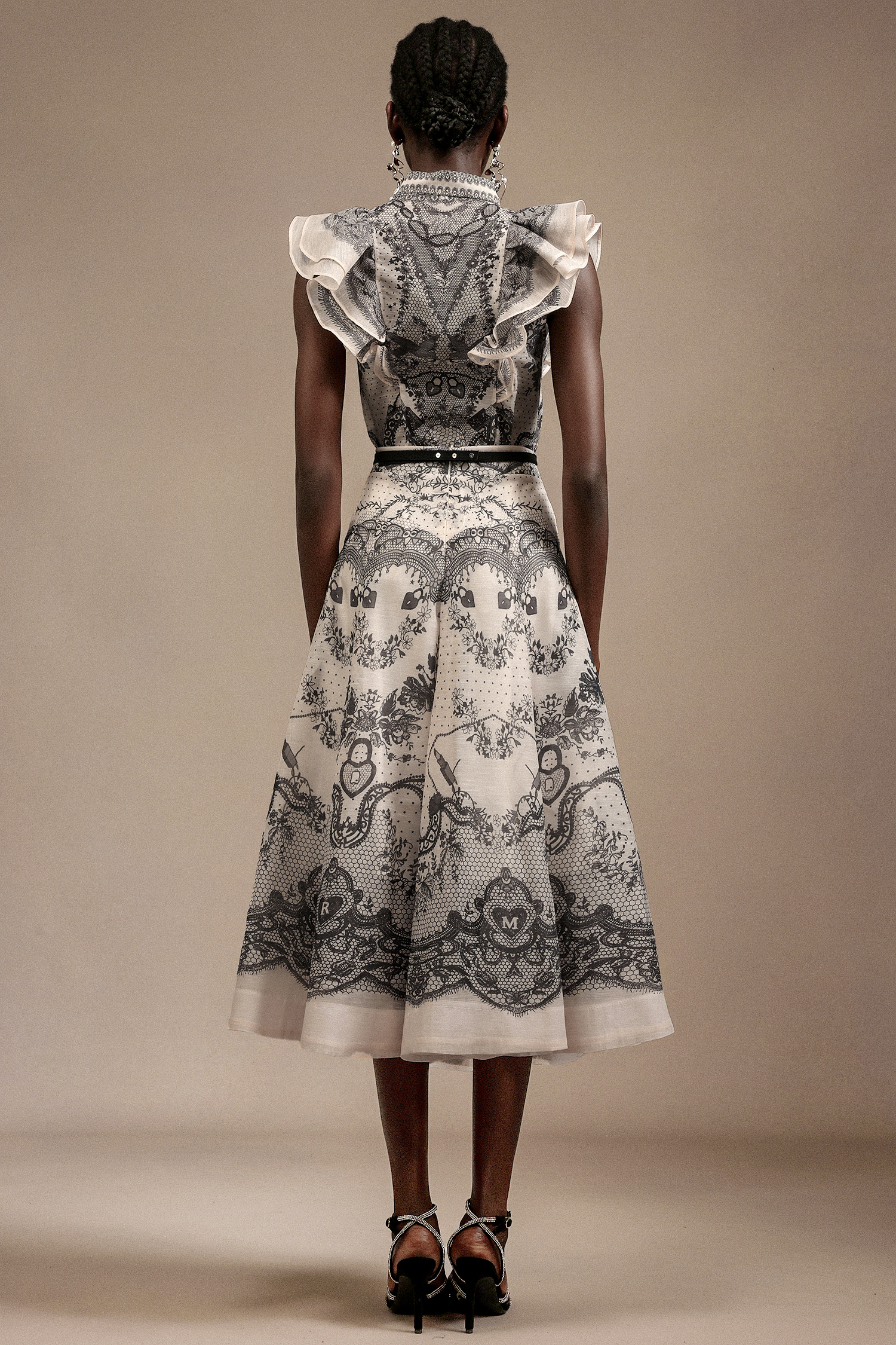 Kenza Sleeveless Floral Printed Top And Skirt Two-Piece Set