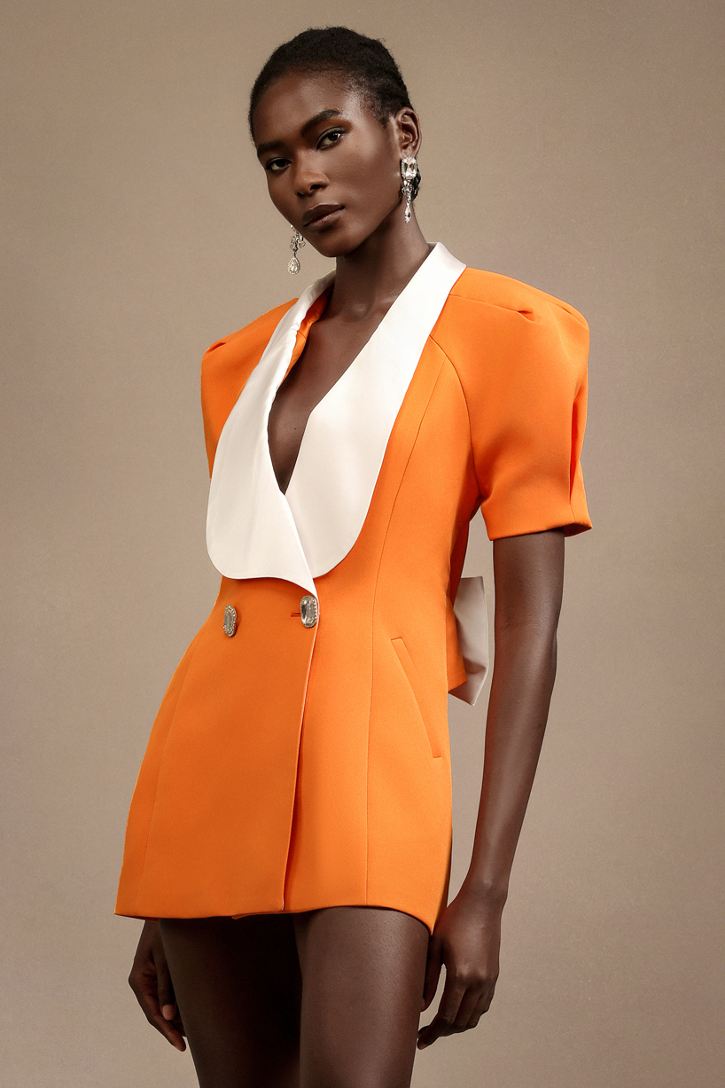 Sharnee Short Sleeves Hollow Out Lace Mini Dress