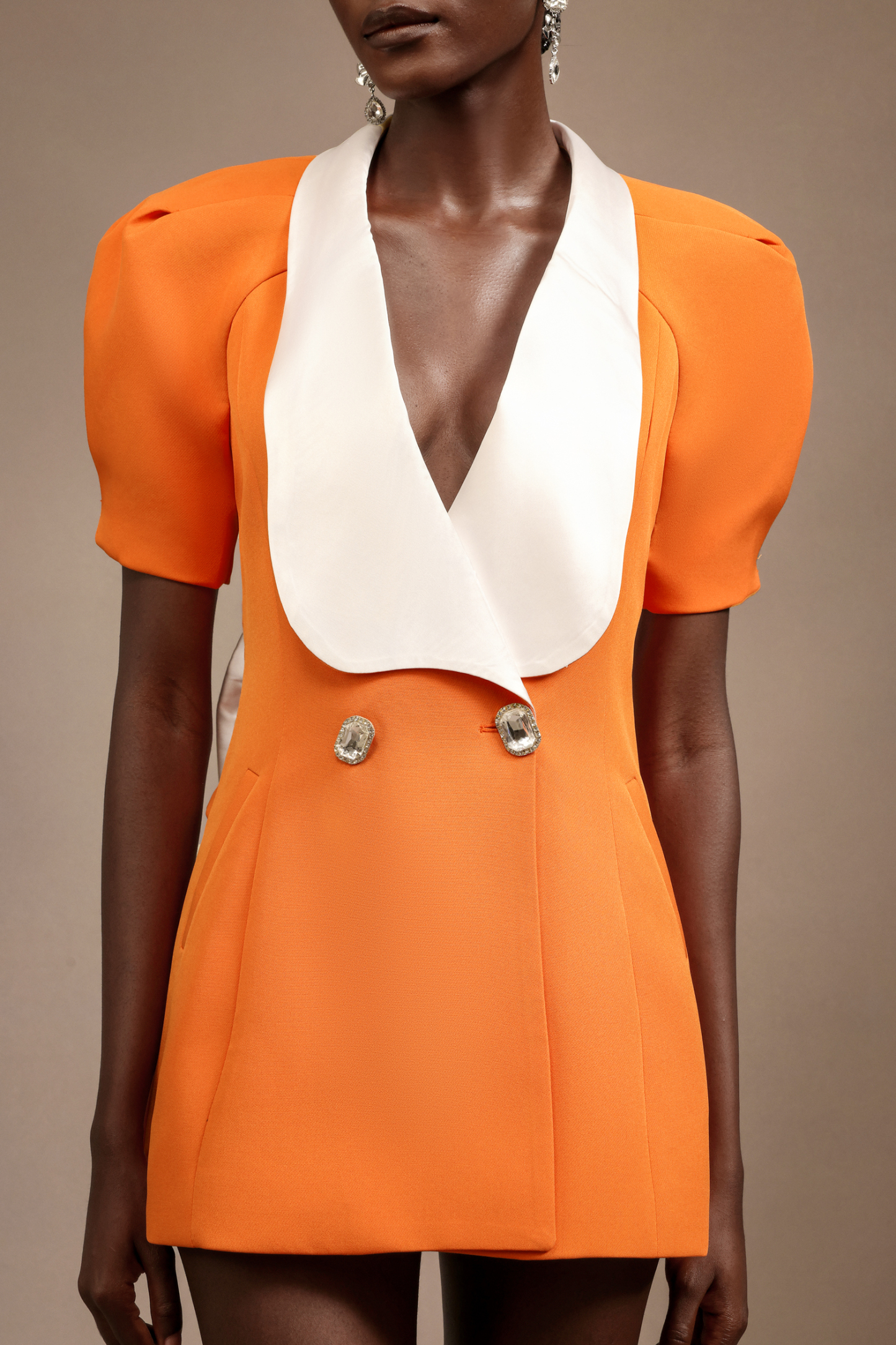 Sharnee Short Sleeves Hollow Out Lace Mini Dress