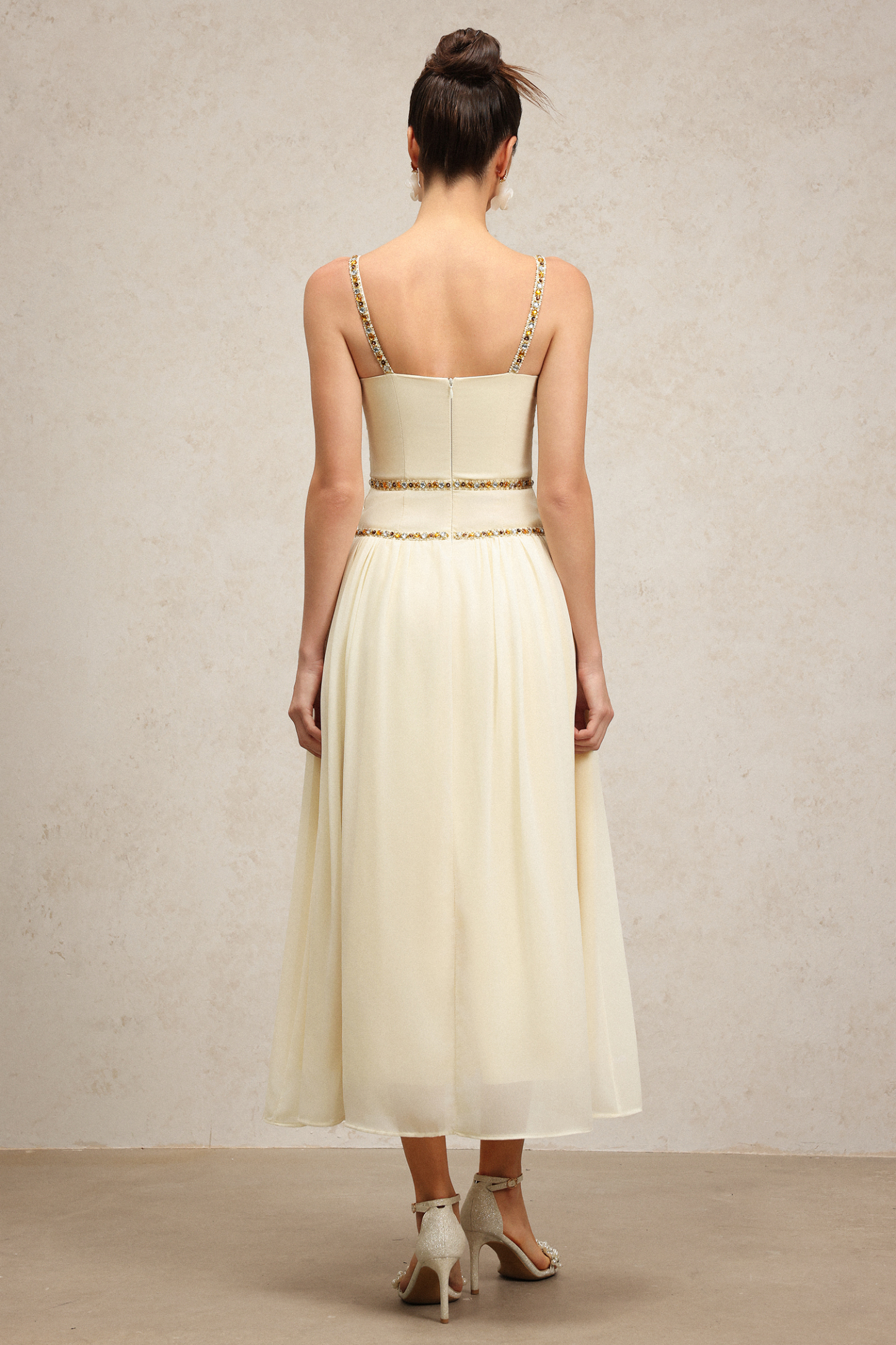 Unica Halter Diamond Maxi Dress