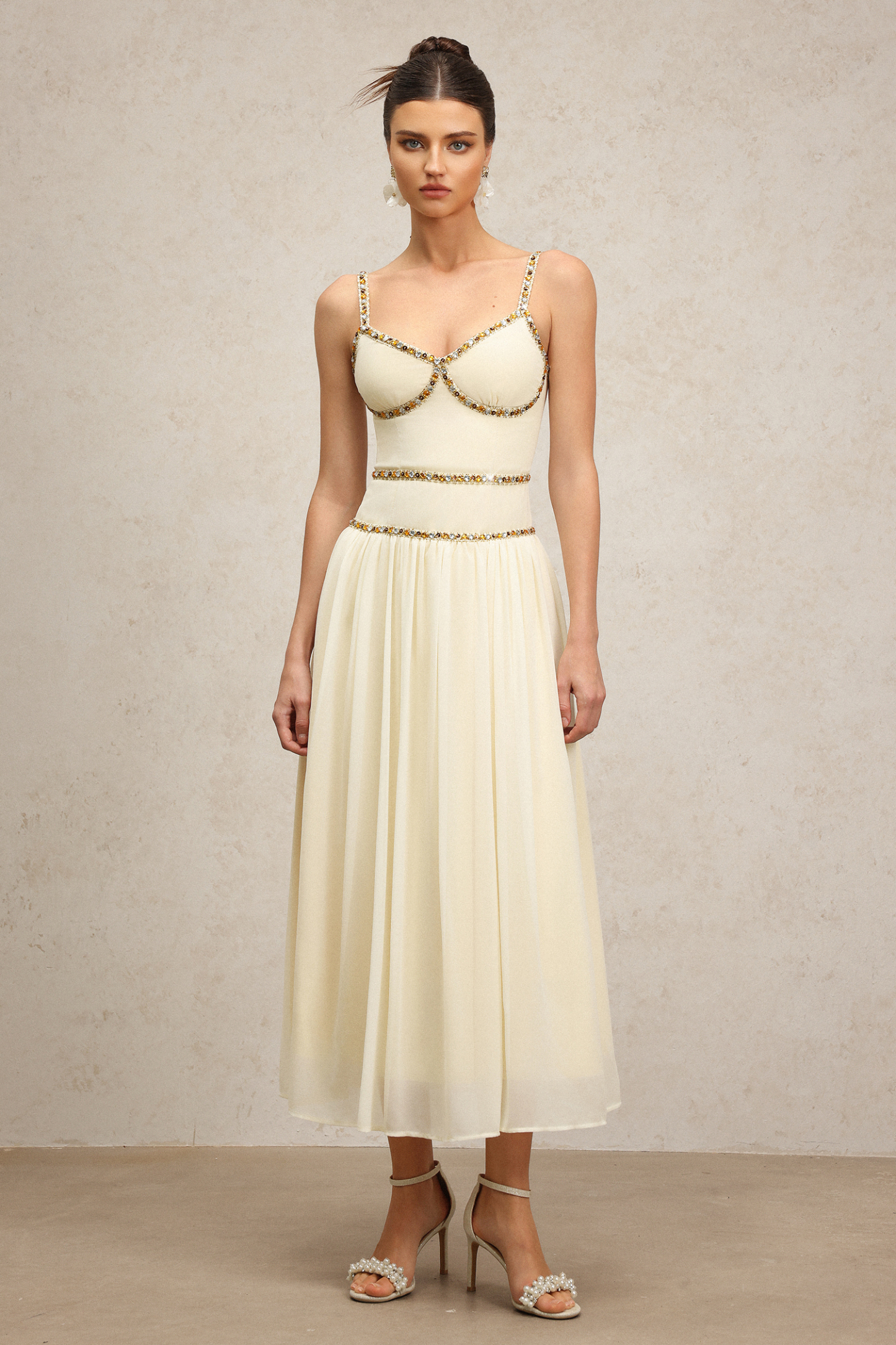 Unica Halter Diamond Maxi Dress