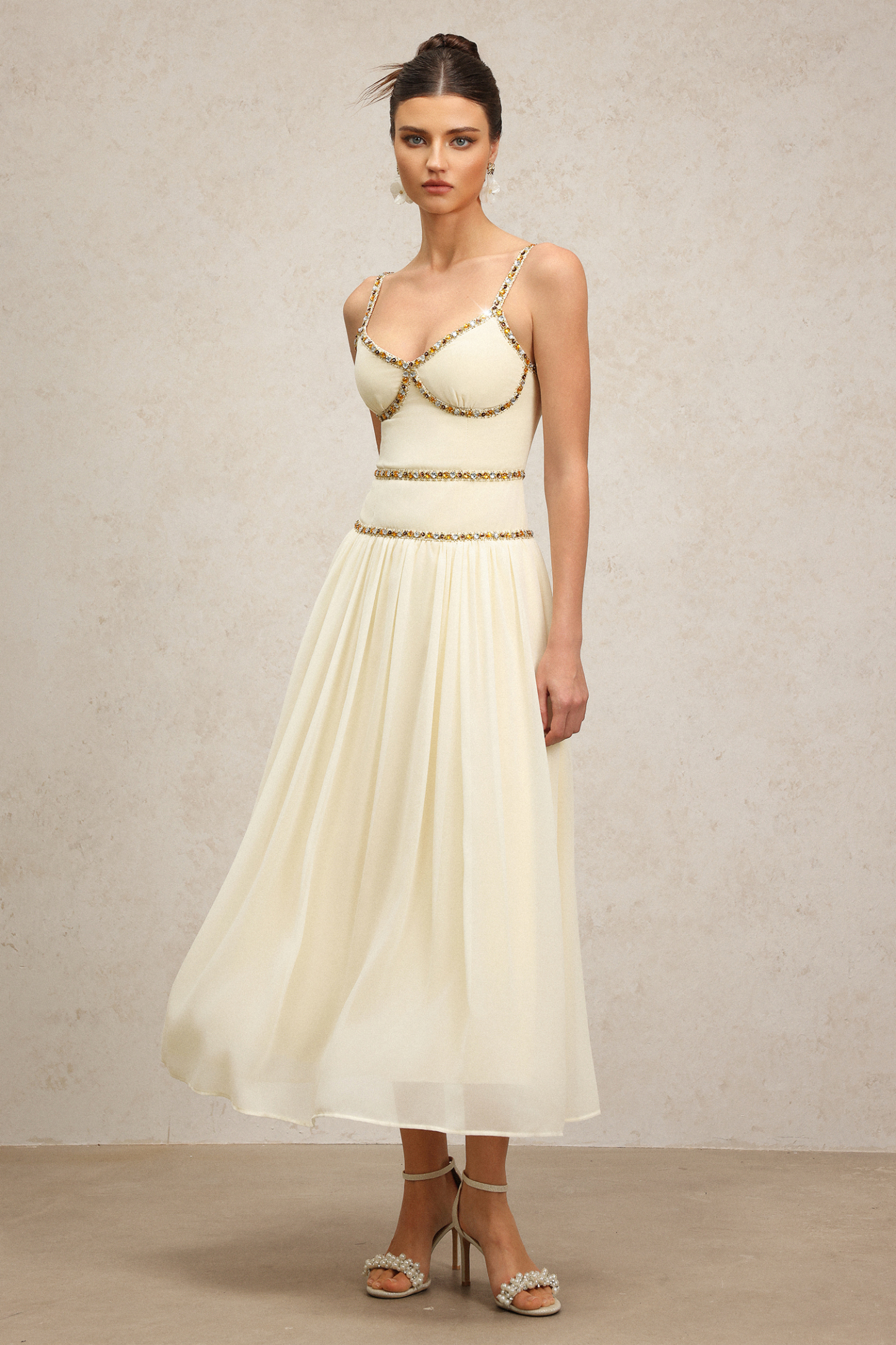 Unica Halter Diamond Maxi Dress