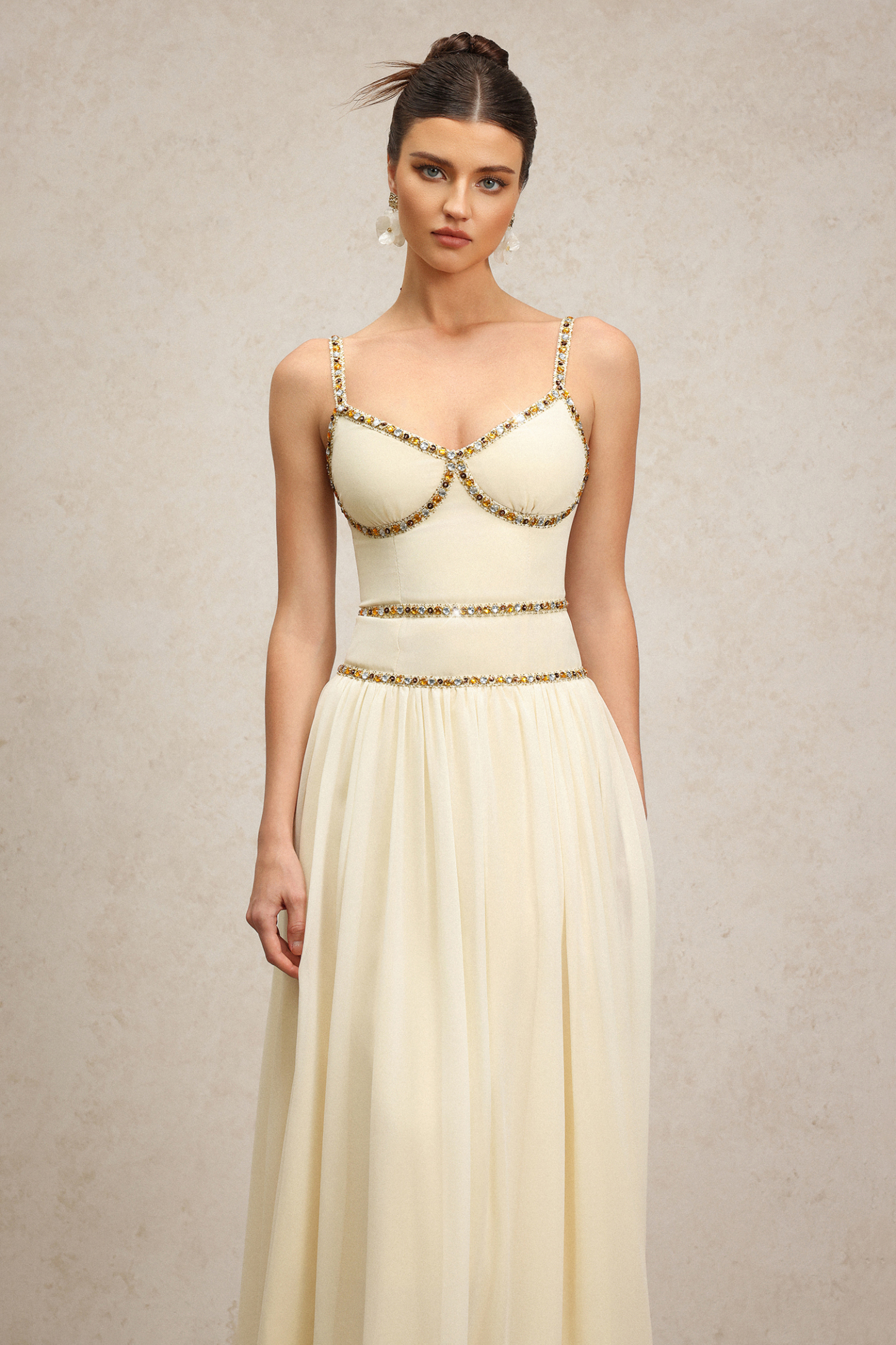 Unica Halter Diamond Maxi Dress