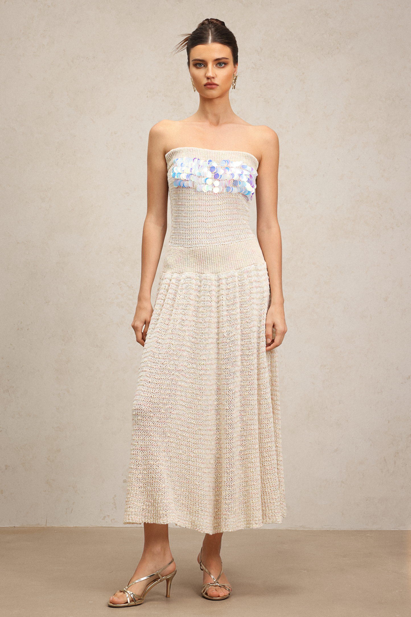 Ikala Sleeveless Sequin Maxi Dress