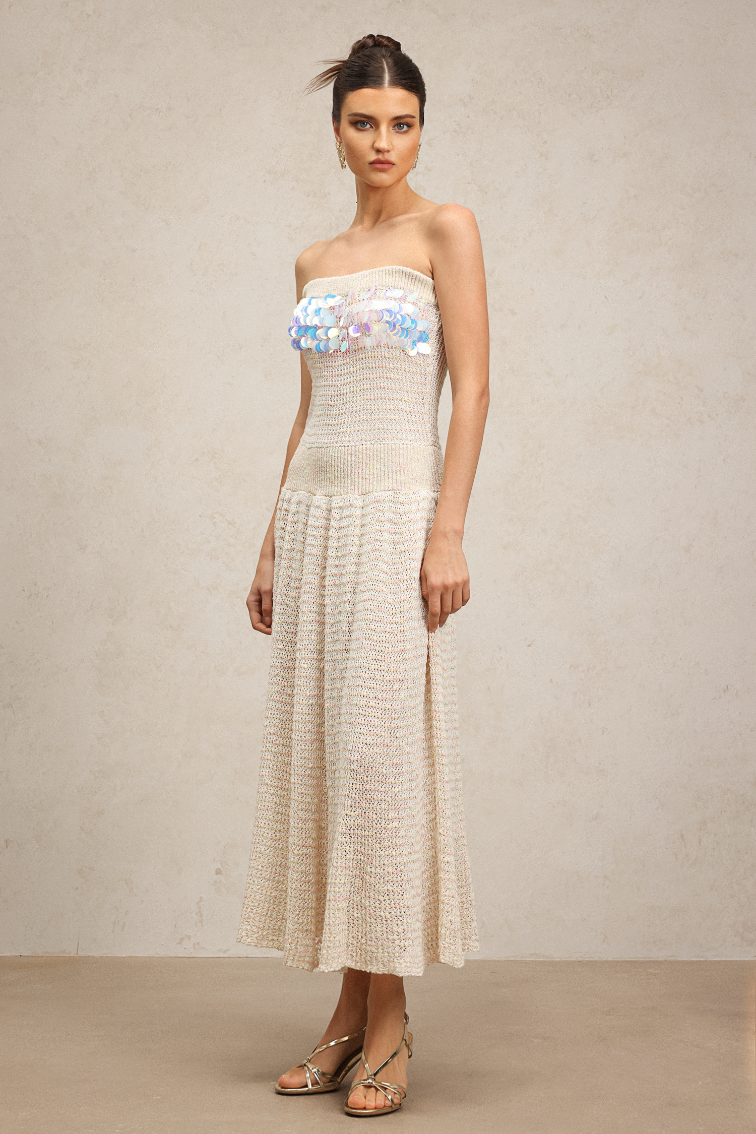Ikala Sleeveless Sequin Maxi Dress