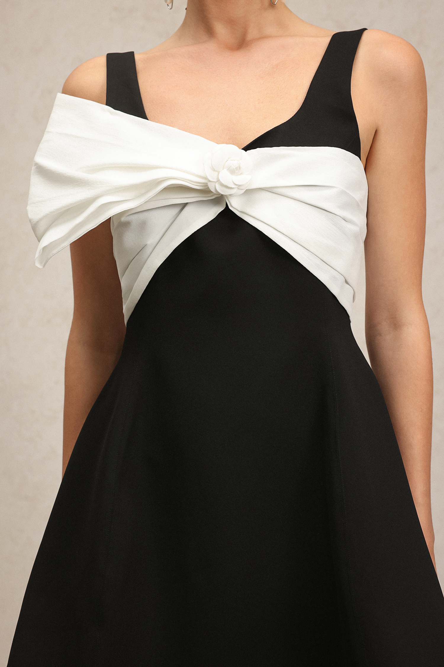Thalassa Sleeveless Bow Mini Dress