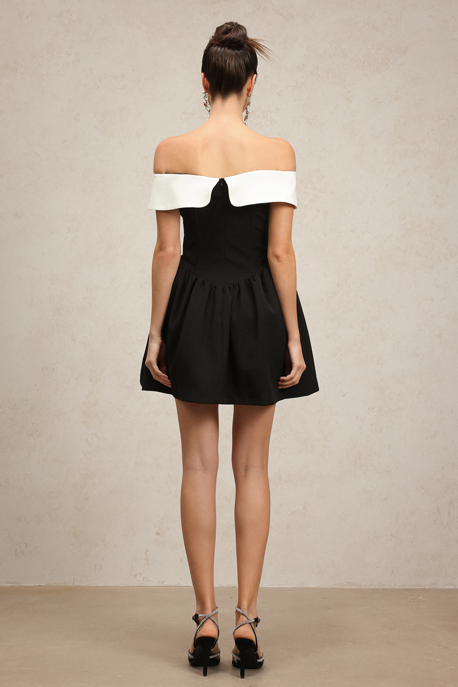 Dorie Off-the-Shoulder Bow Mini Dress