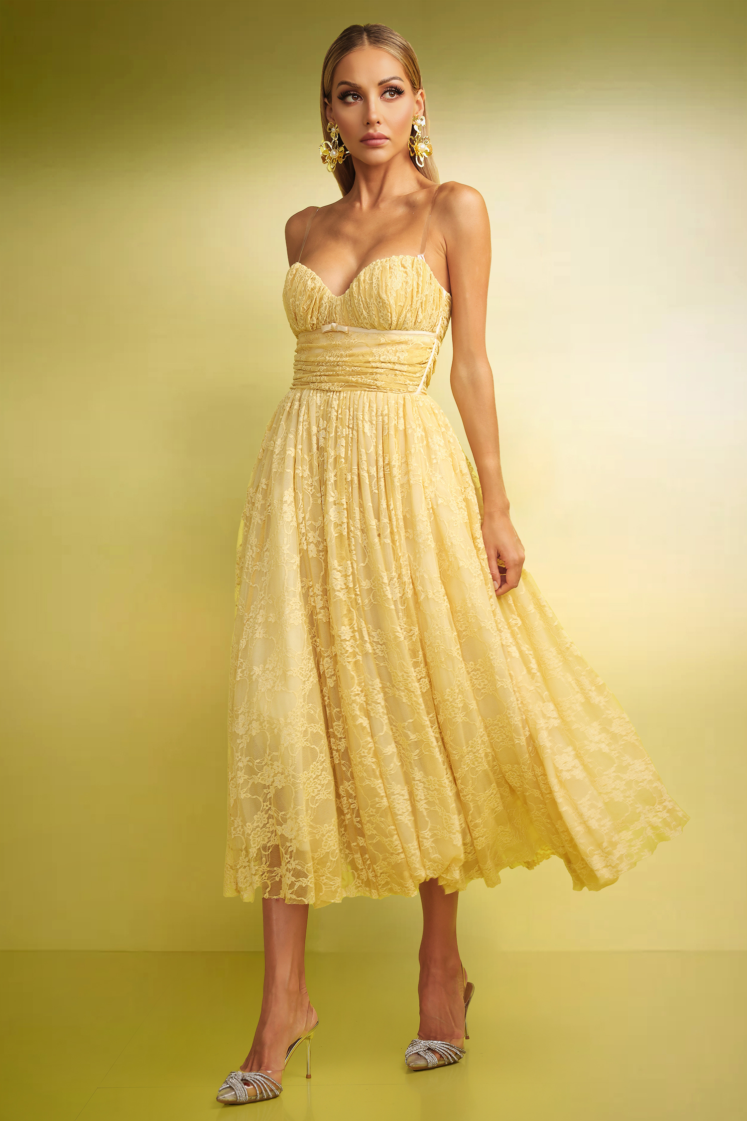 公式の店舗 Bow Sleeveless Verne Maxi Bellabarnett – Dress 少年漫画